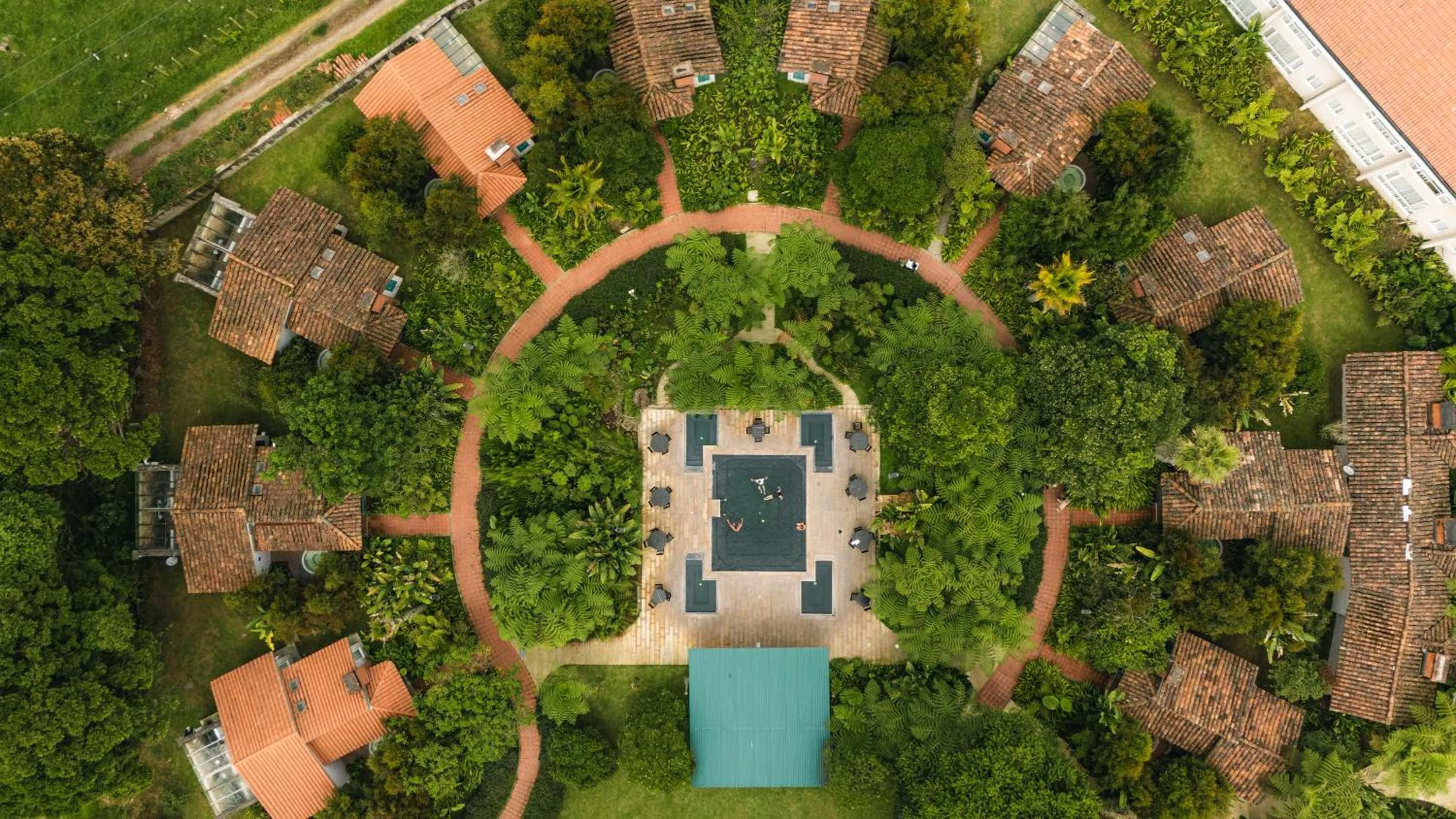 Bird's eye view in Termales El Otoño