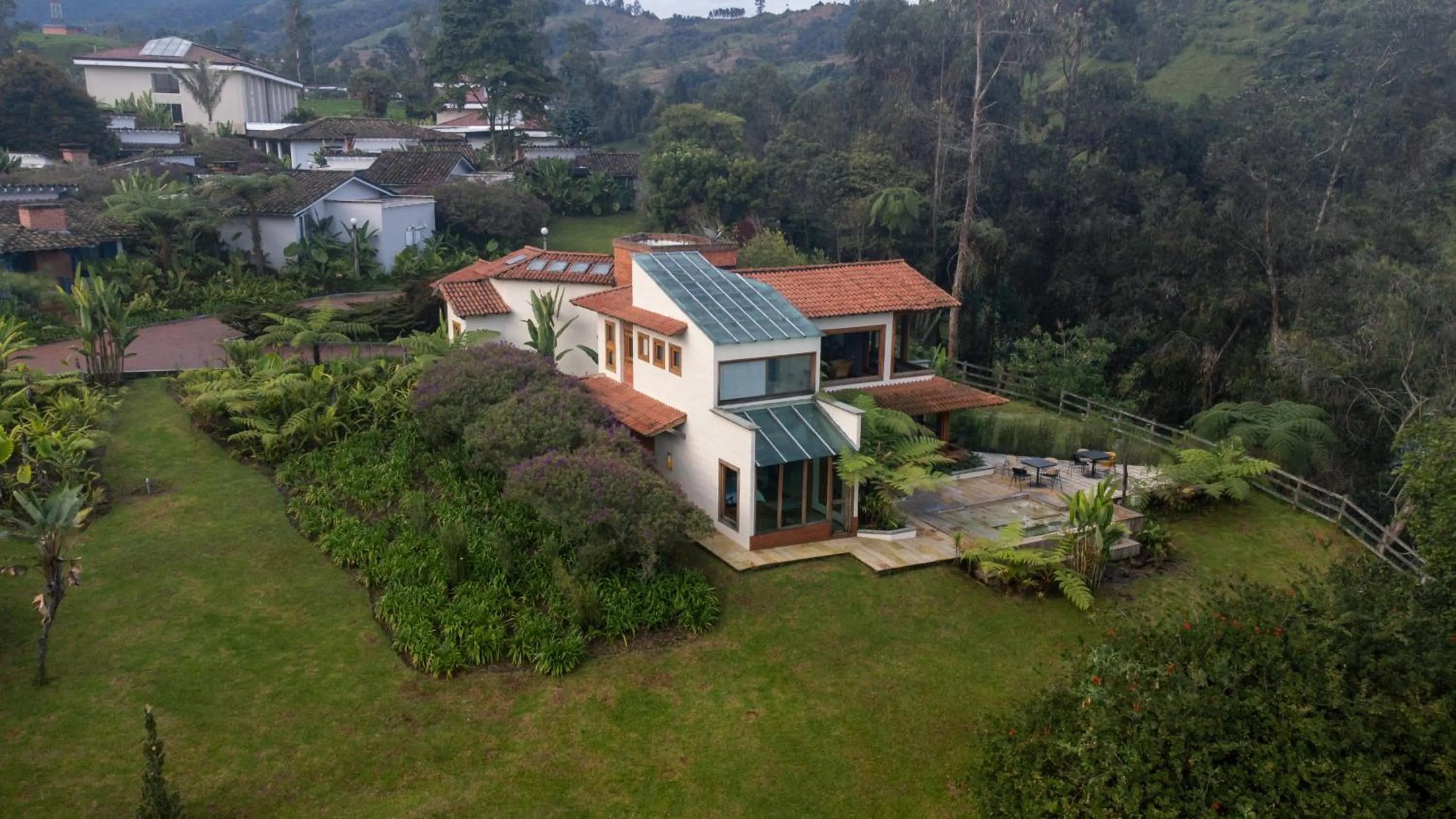 Bird's eye view in Termales El Otoño
