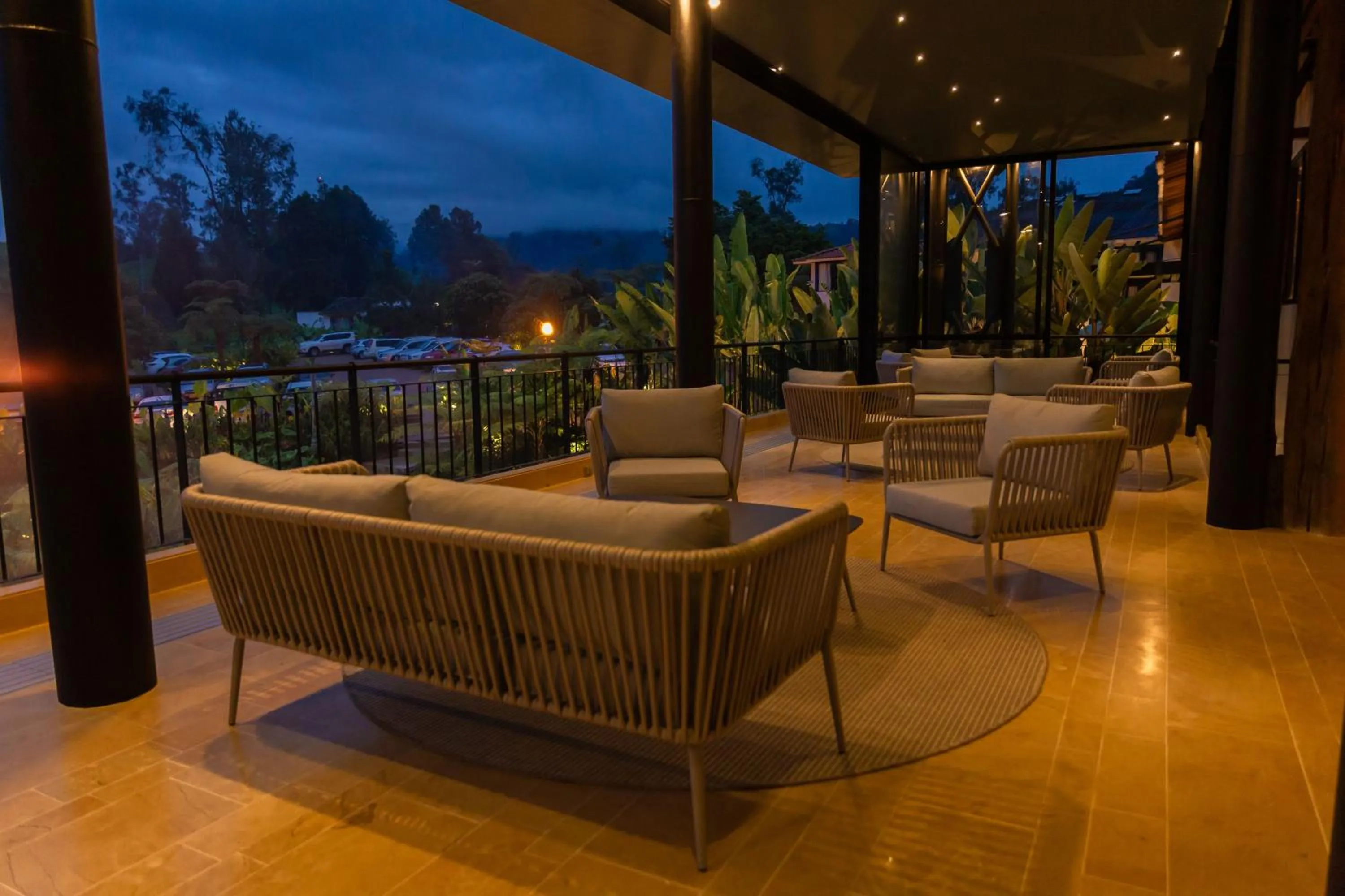 Seating area in Termales El Otoño