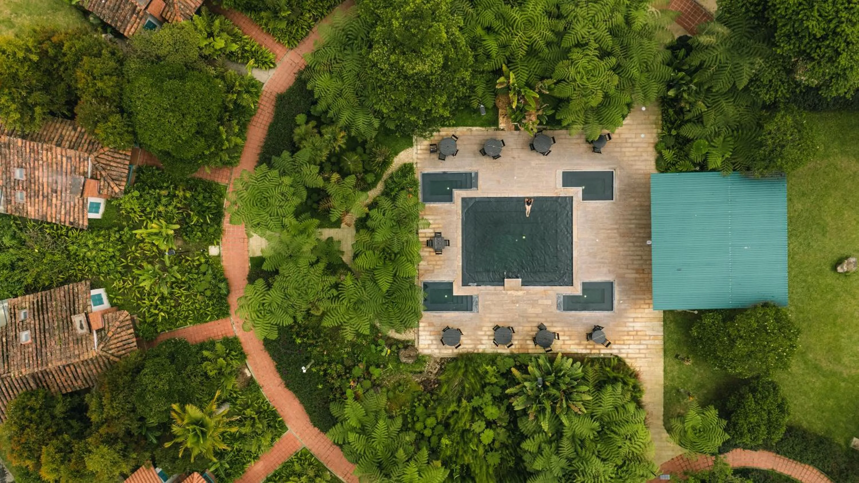 Bird's eye view in Termales El Otoño