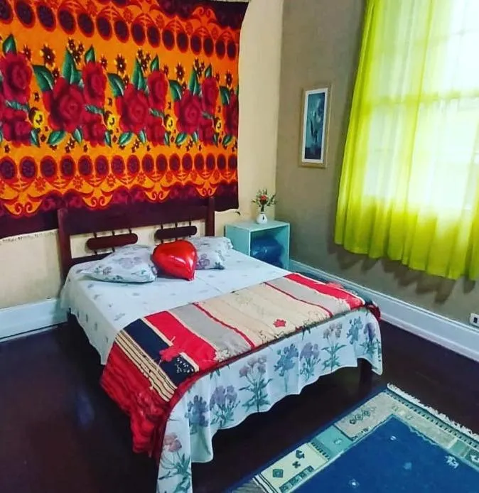 Bed in Pousada Shamballah Paranapiacaba