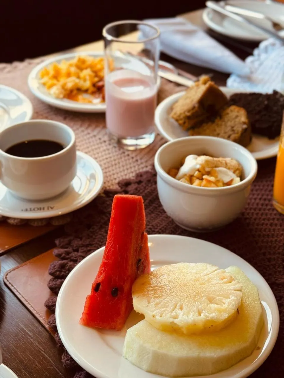 Breakfast in Taj Hotel