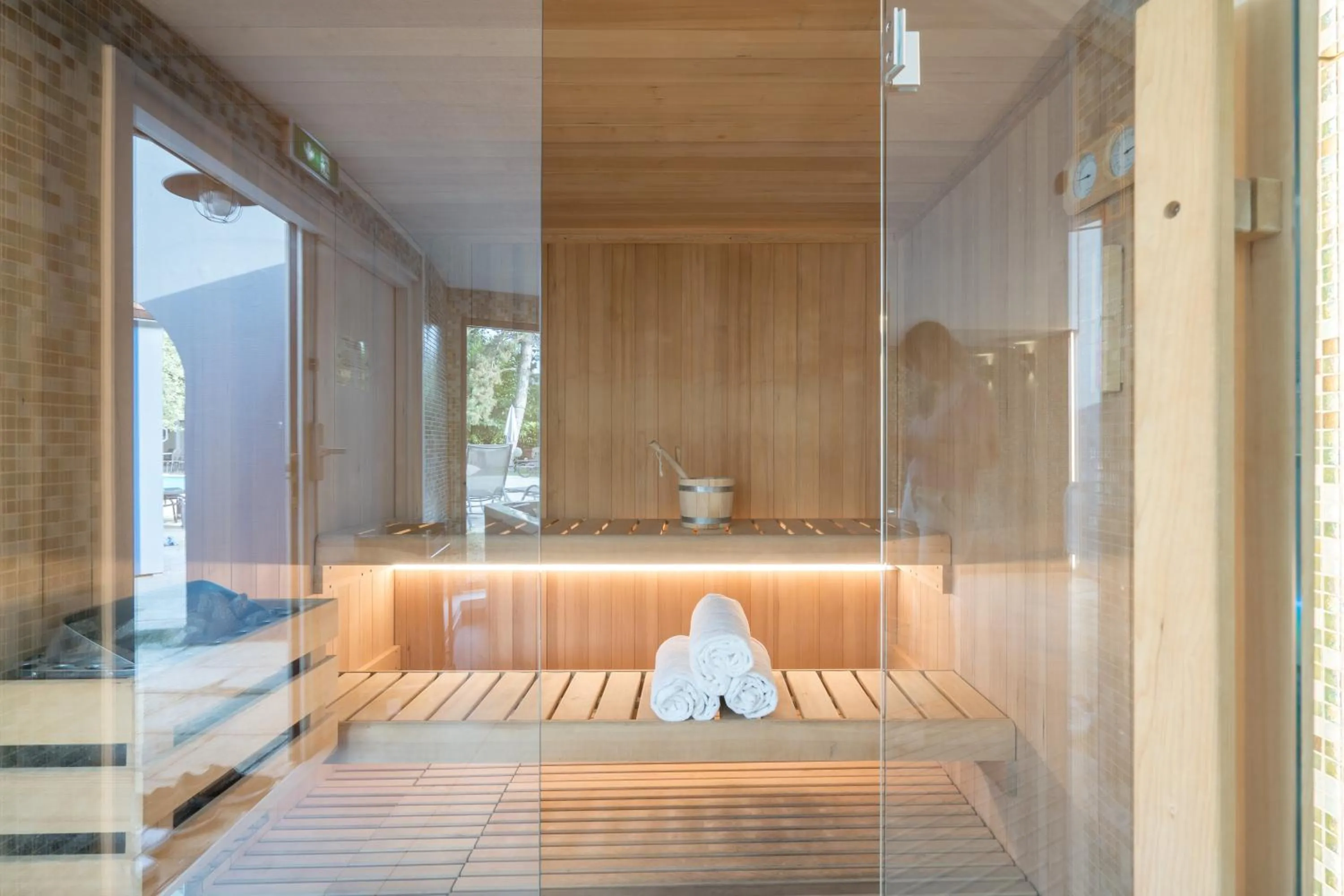 Spa and wellness centre/facilities in PoMo Hôtel & Restaurant