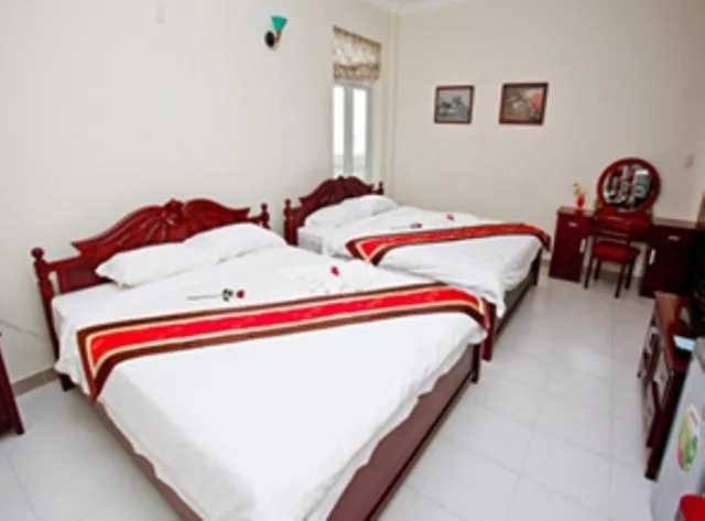 Bed in Nathalie's Vung Tau Hotel