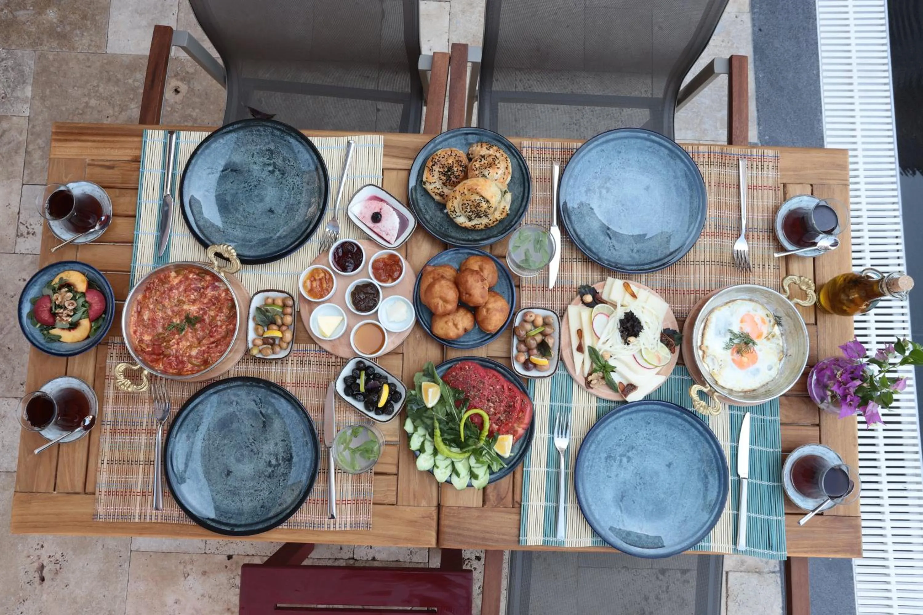 Continental breakfast in Sukha Cunda Otel