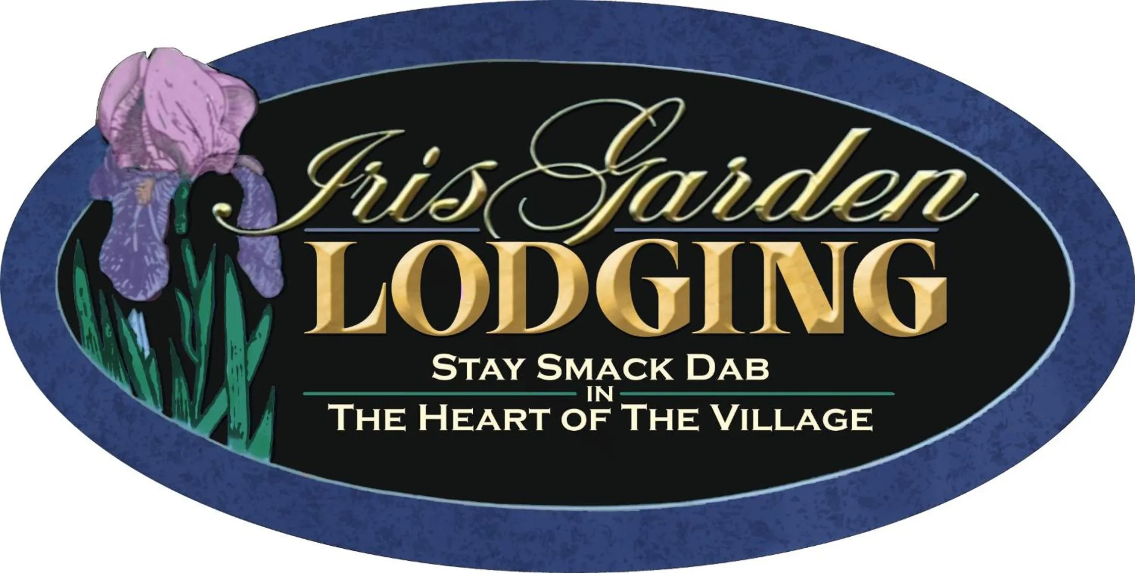 Property logo or sign in The Iris Garden Downtown Cottages and Suites