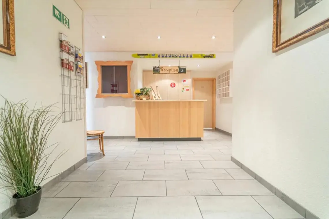 Lobby or reception in Hotel Alpina