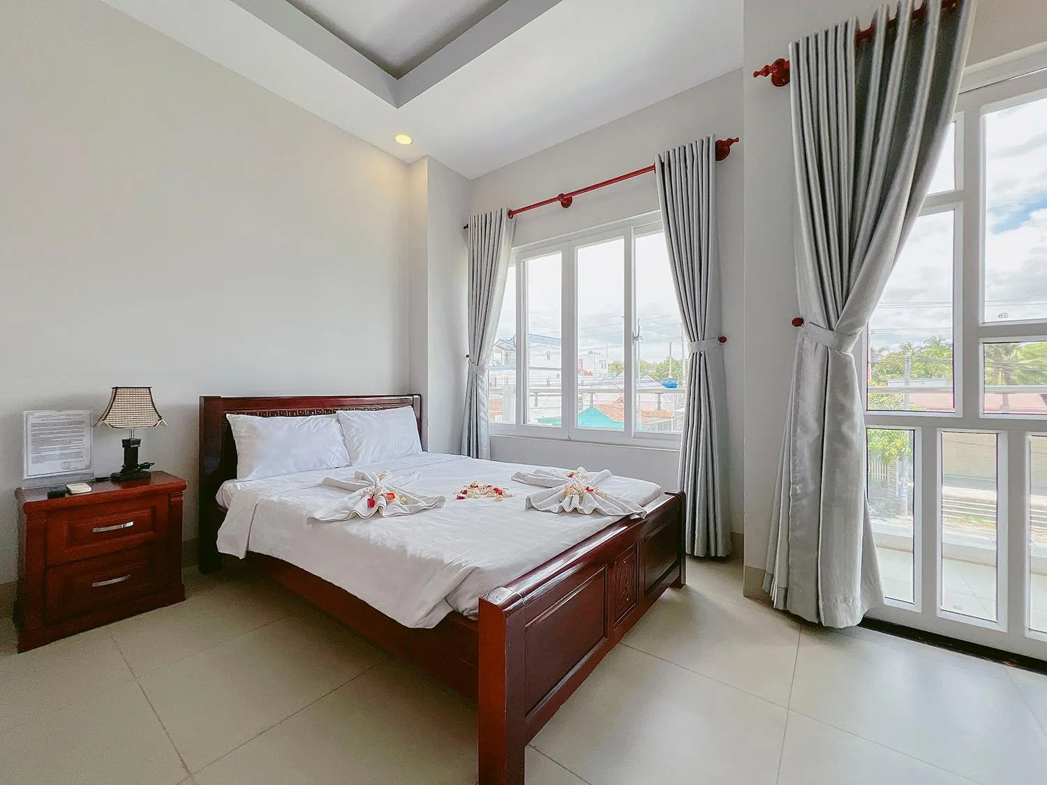 Bed in Sand Beach Resort