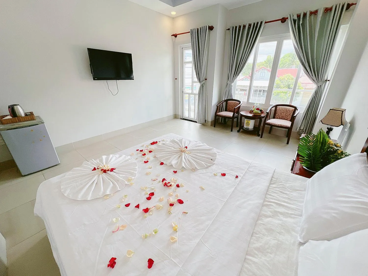 Bed in Sand Beach Resort