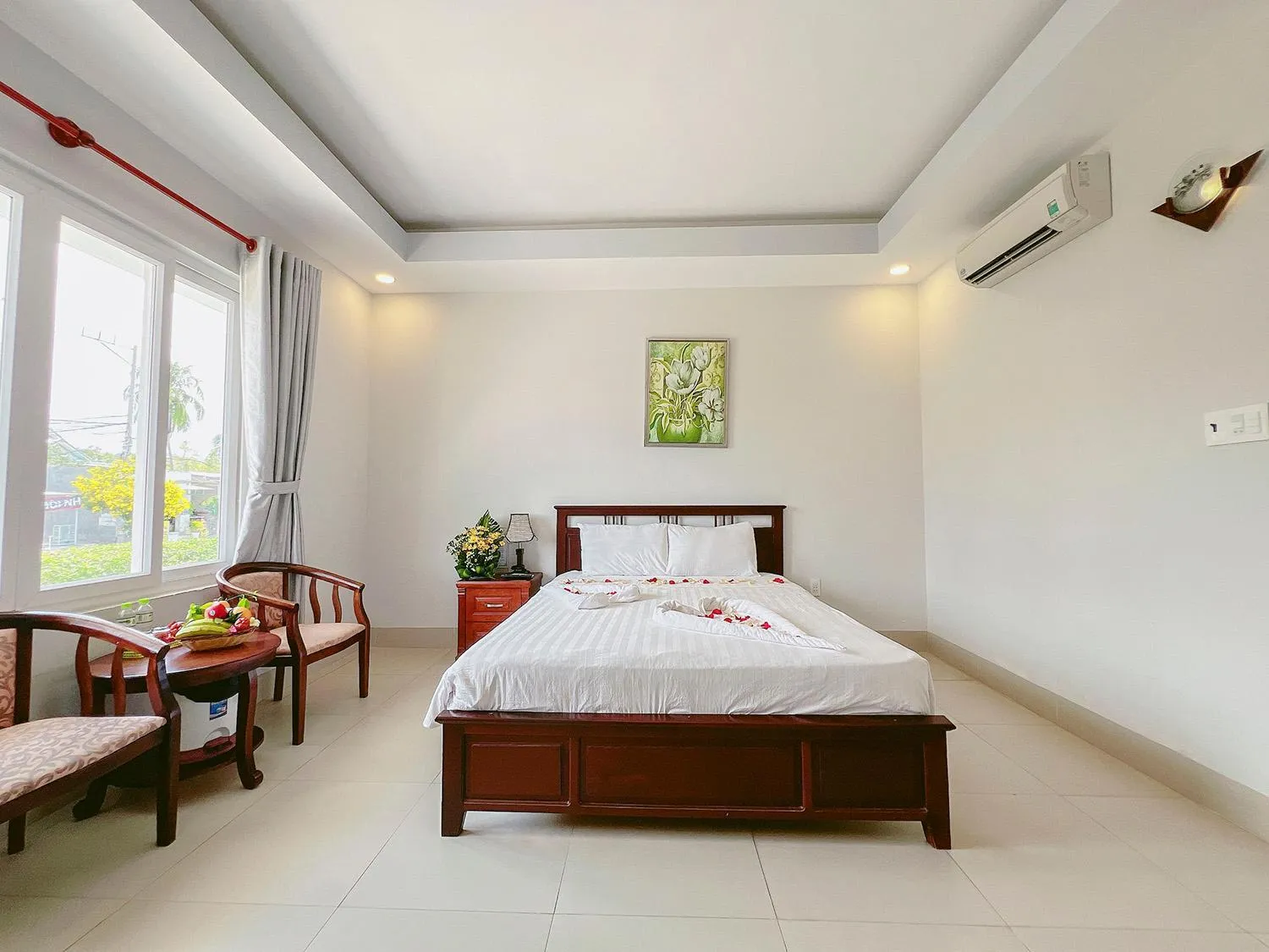 Bed in Sand Beach Resort