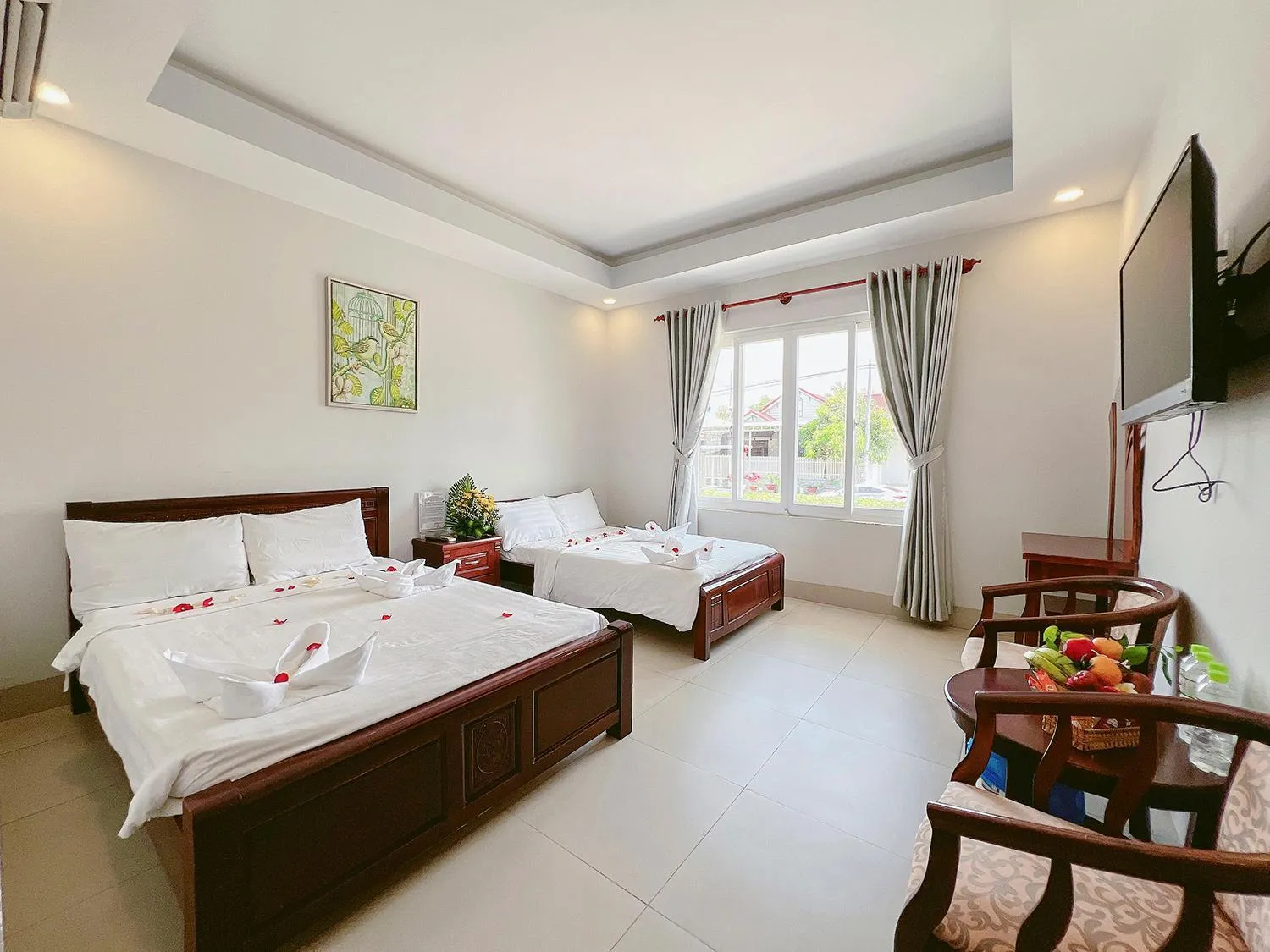 Bed in Sand Beach Resort