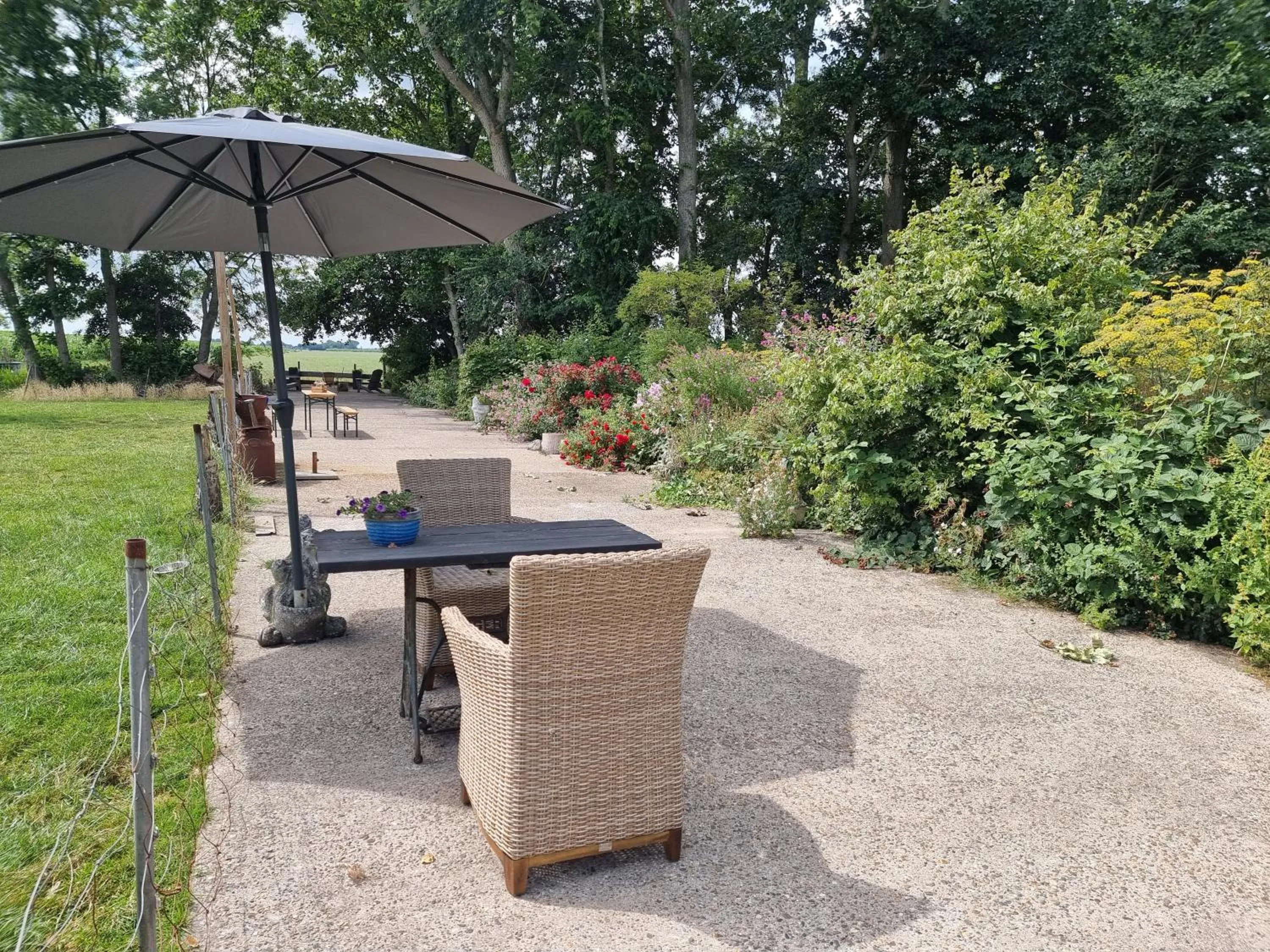 Garden in Bed & Breakfast De Koegang