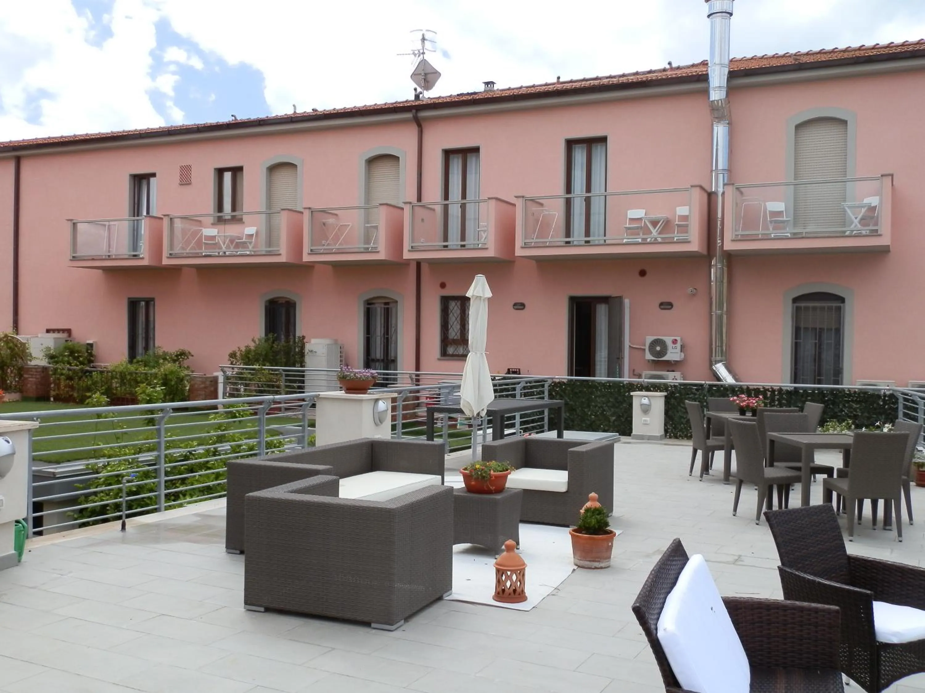 Patio in Hotel Lucerna