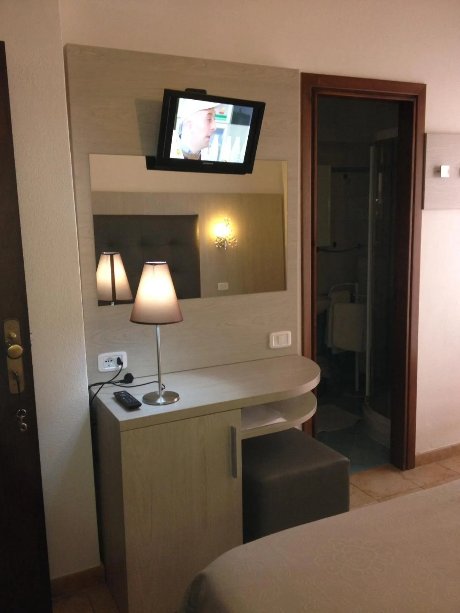 Decorative detail, Bed in Hotel Lucerna