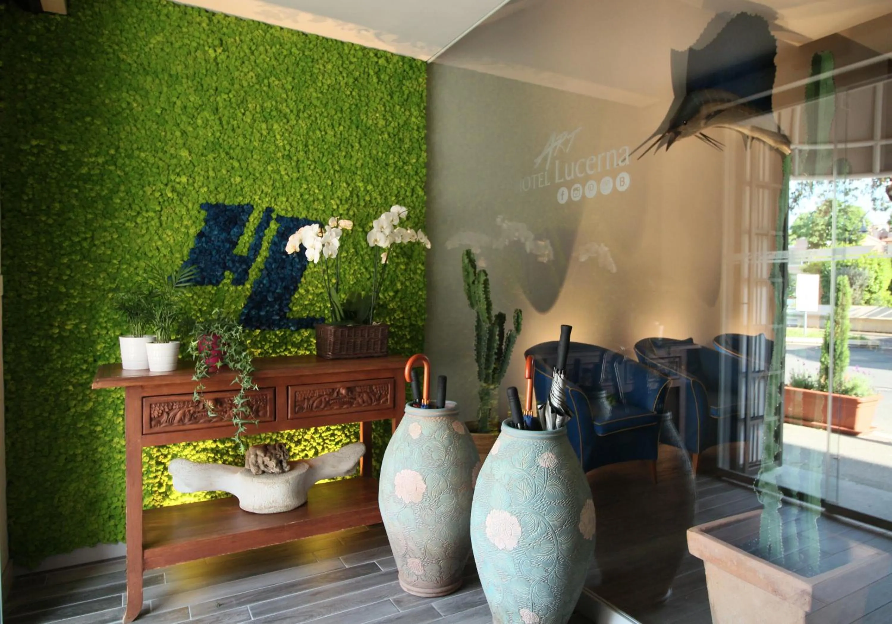 Lobby or reception in Hotel Lucerna