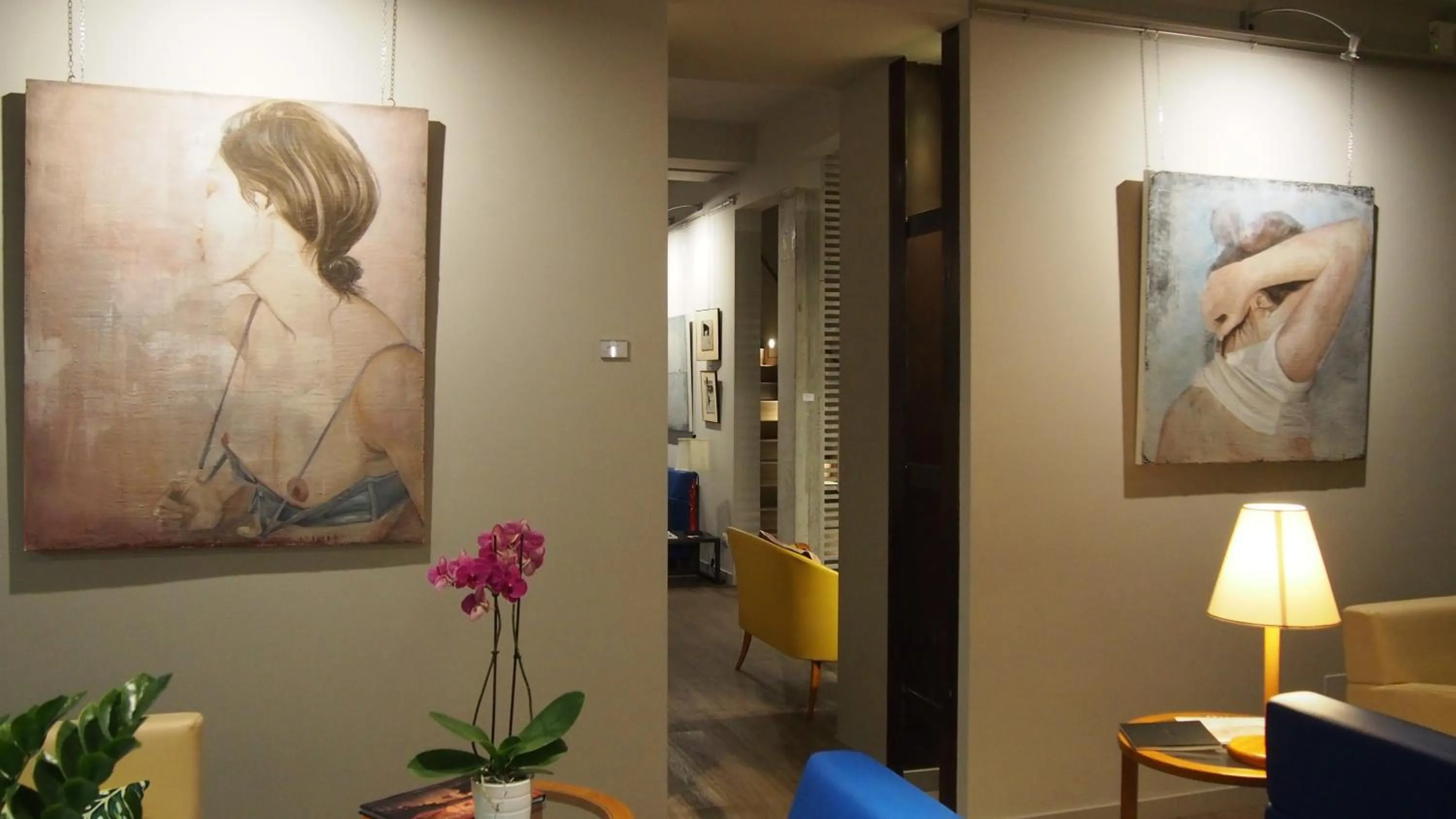 Decorative detail in Hotel Lucerna