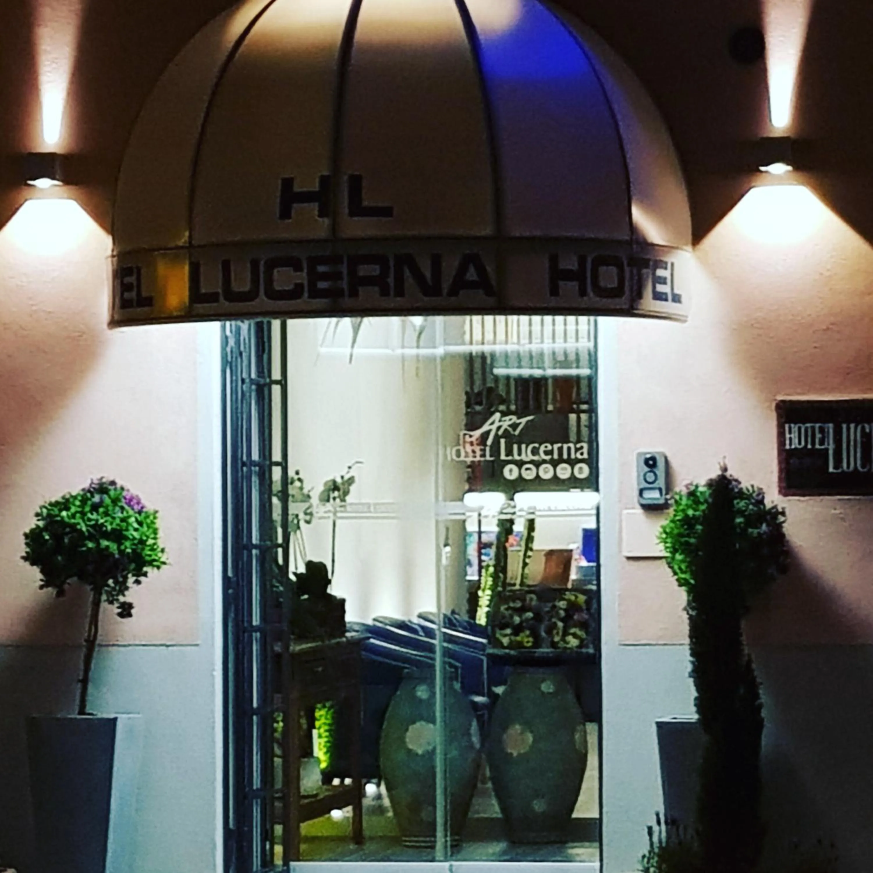 Facade/entrance in Hotel Lucerna