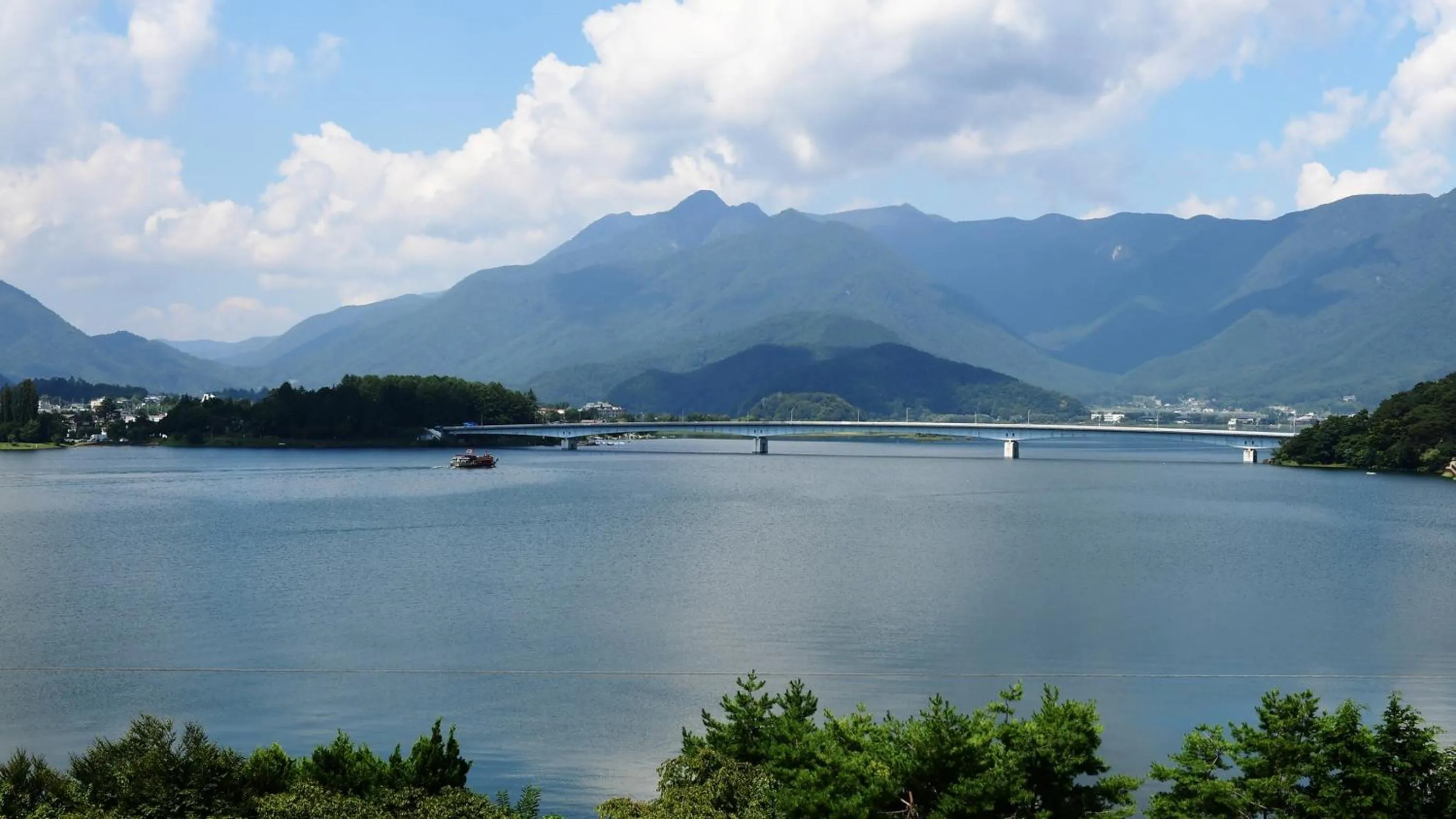 Lake view in Hotel Koryu