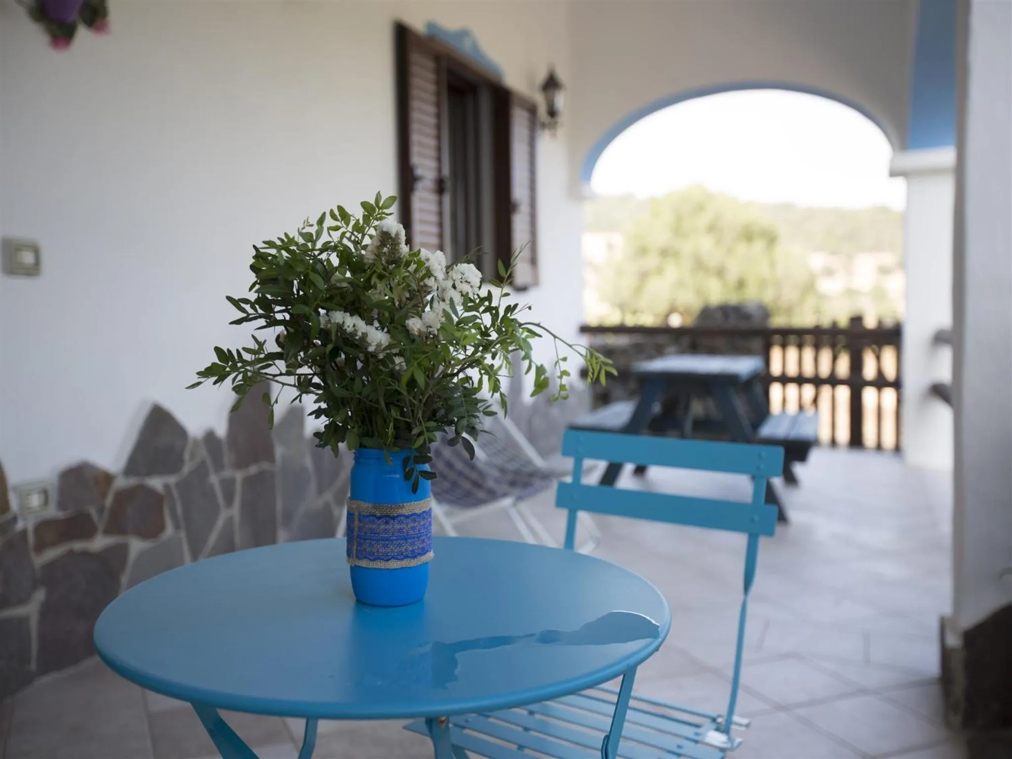 Balcony/Terrace in Country House S'Ozzastru