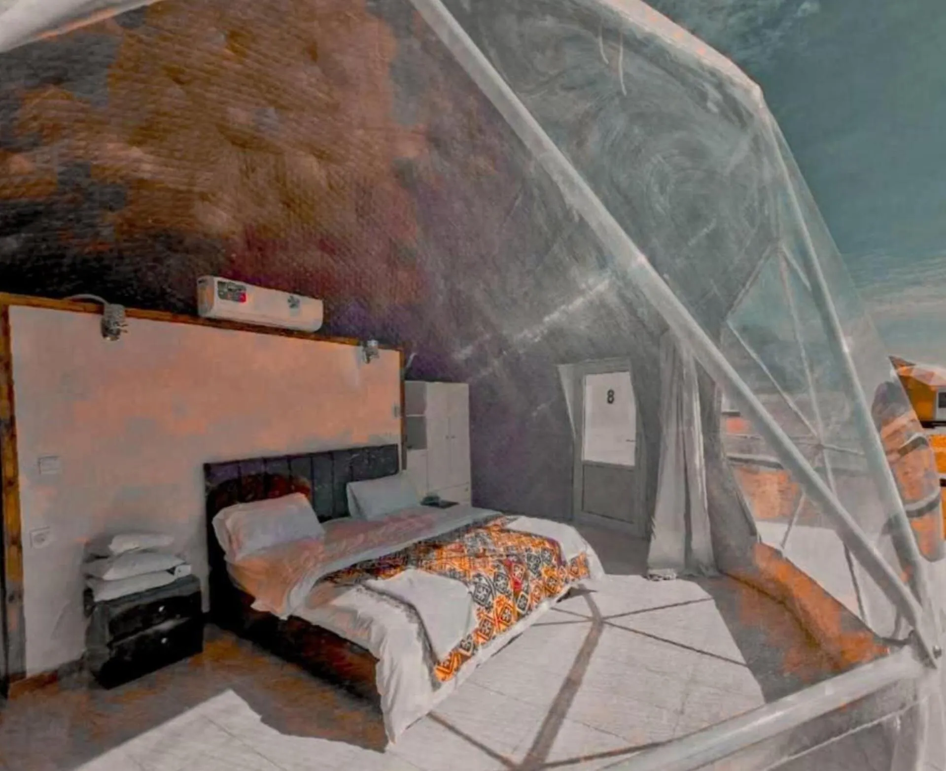 Bed in Traditions of Wadi Rum camp & jeep tour