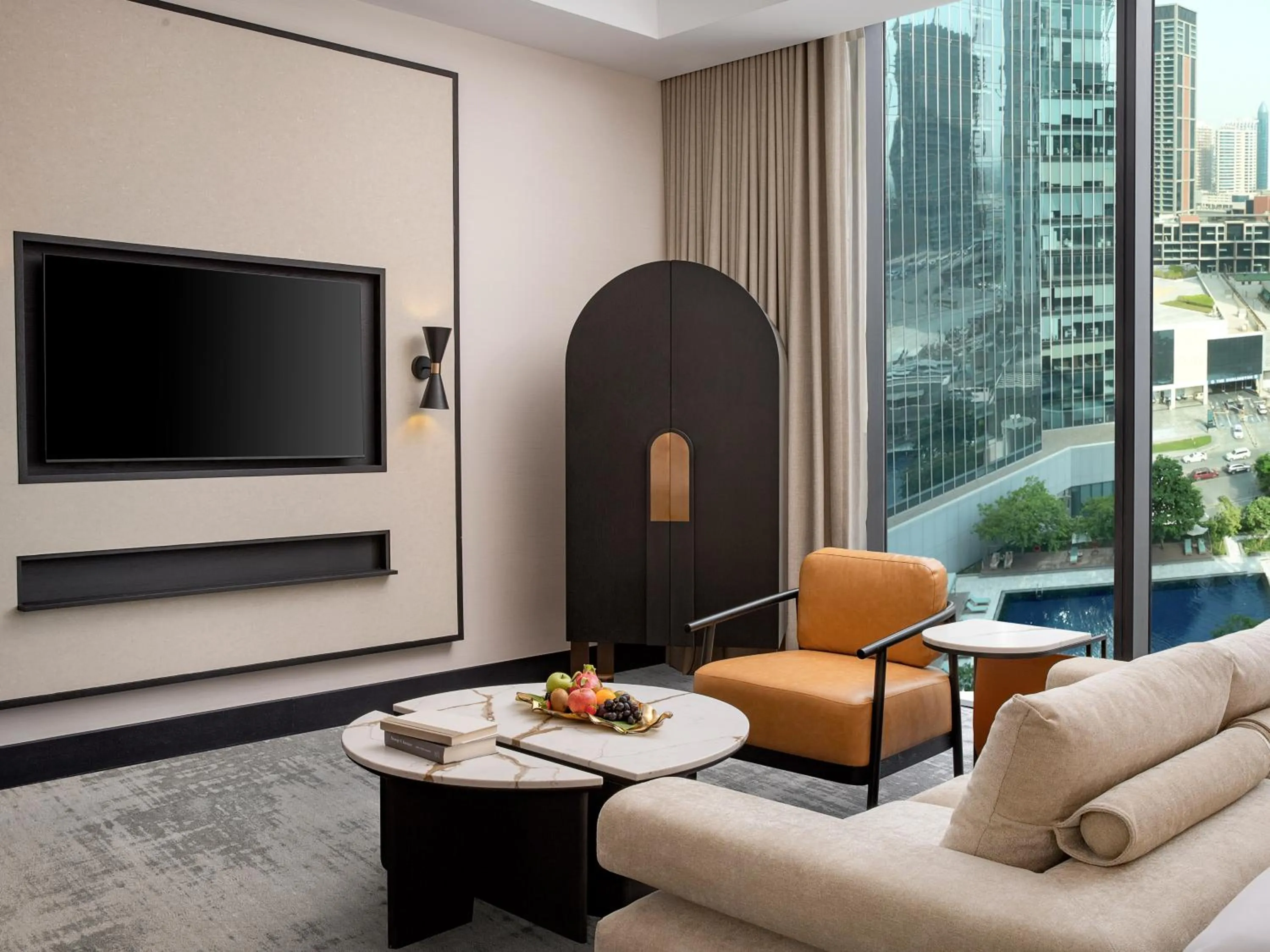 Seating area in Anantara Downtown Dubai