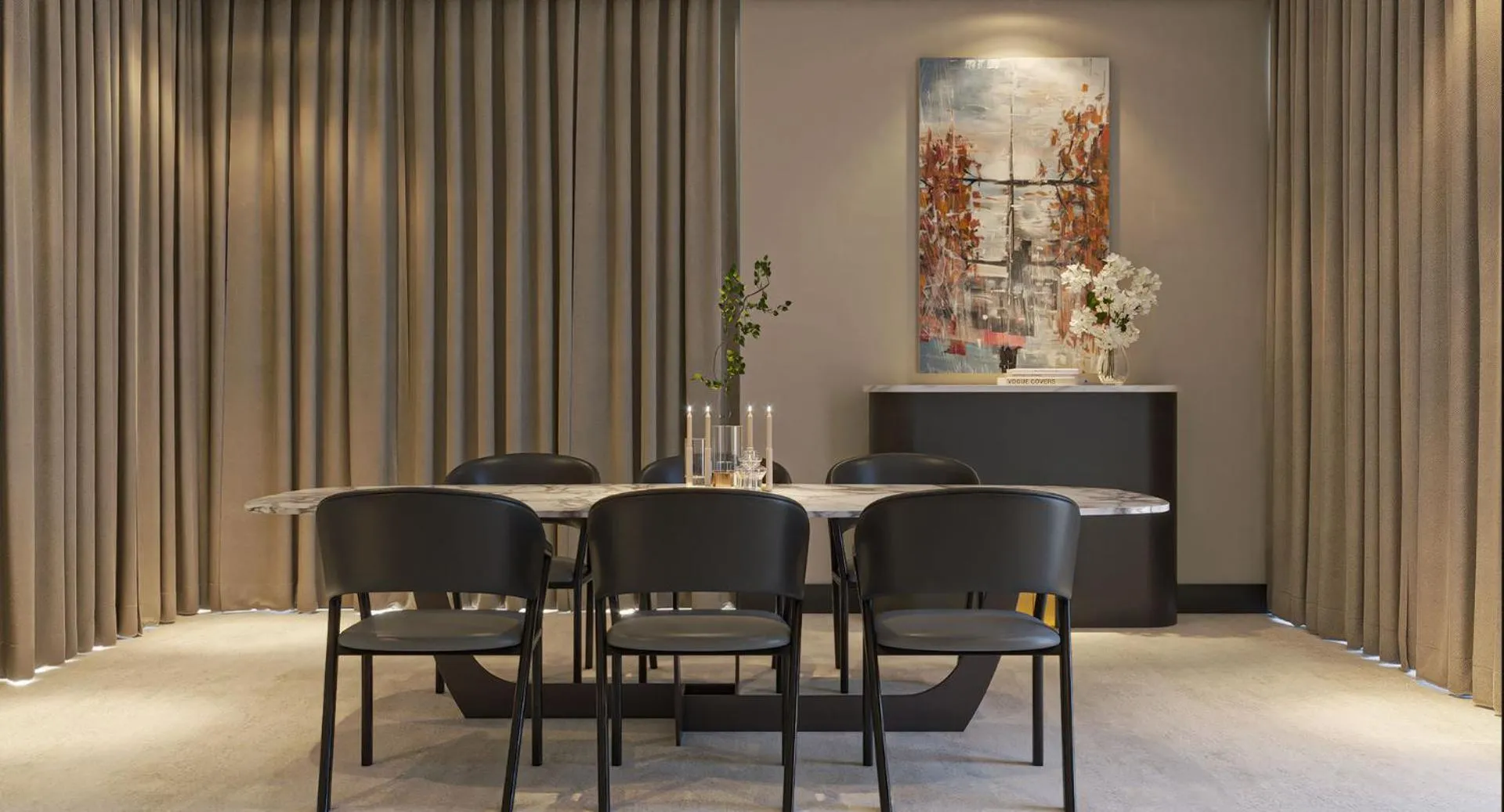 Dining area in Anantara Downtown Dubai