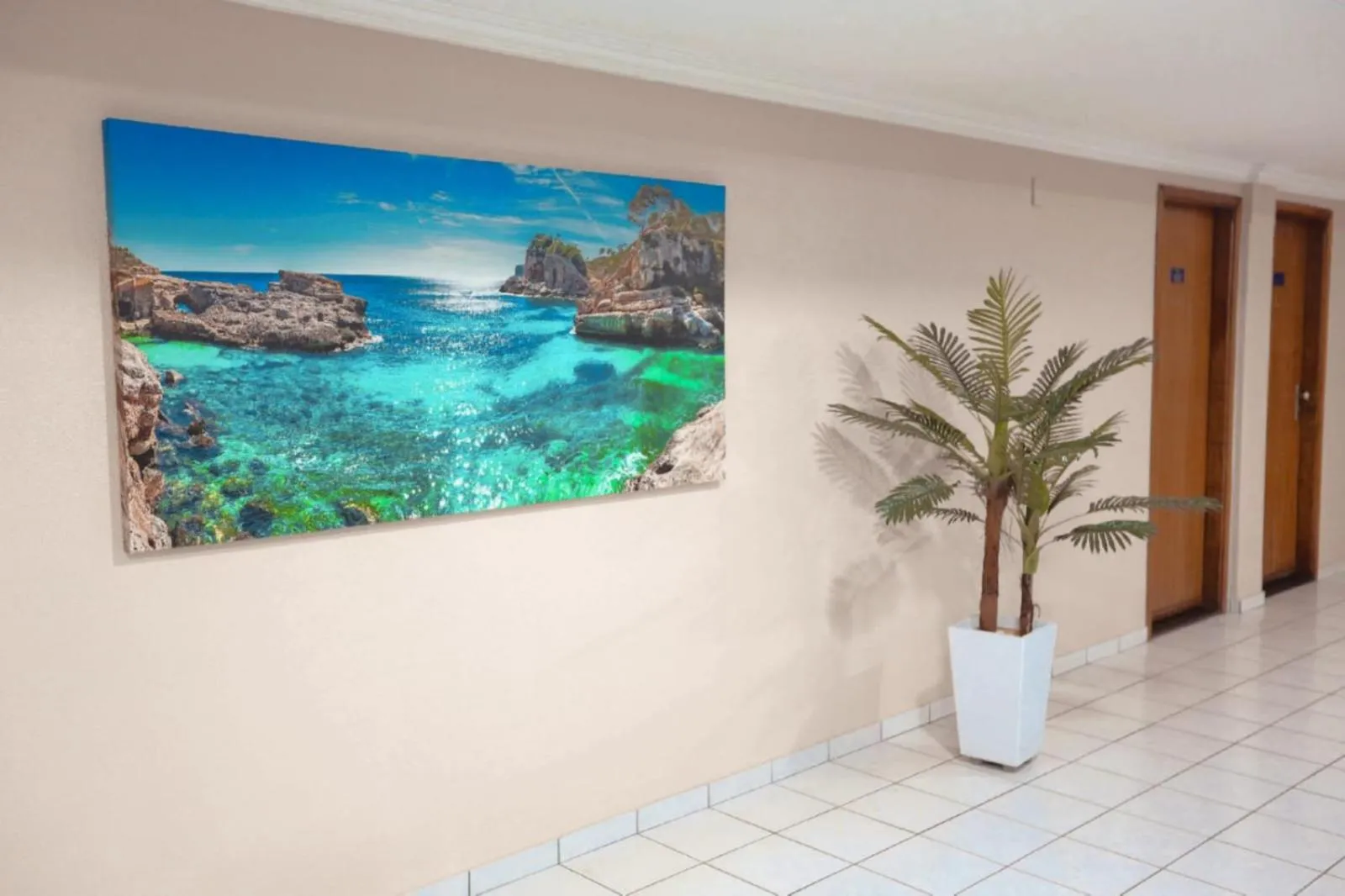 Inner courtyard view in SERRA AZUL PLAZA HOTEL