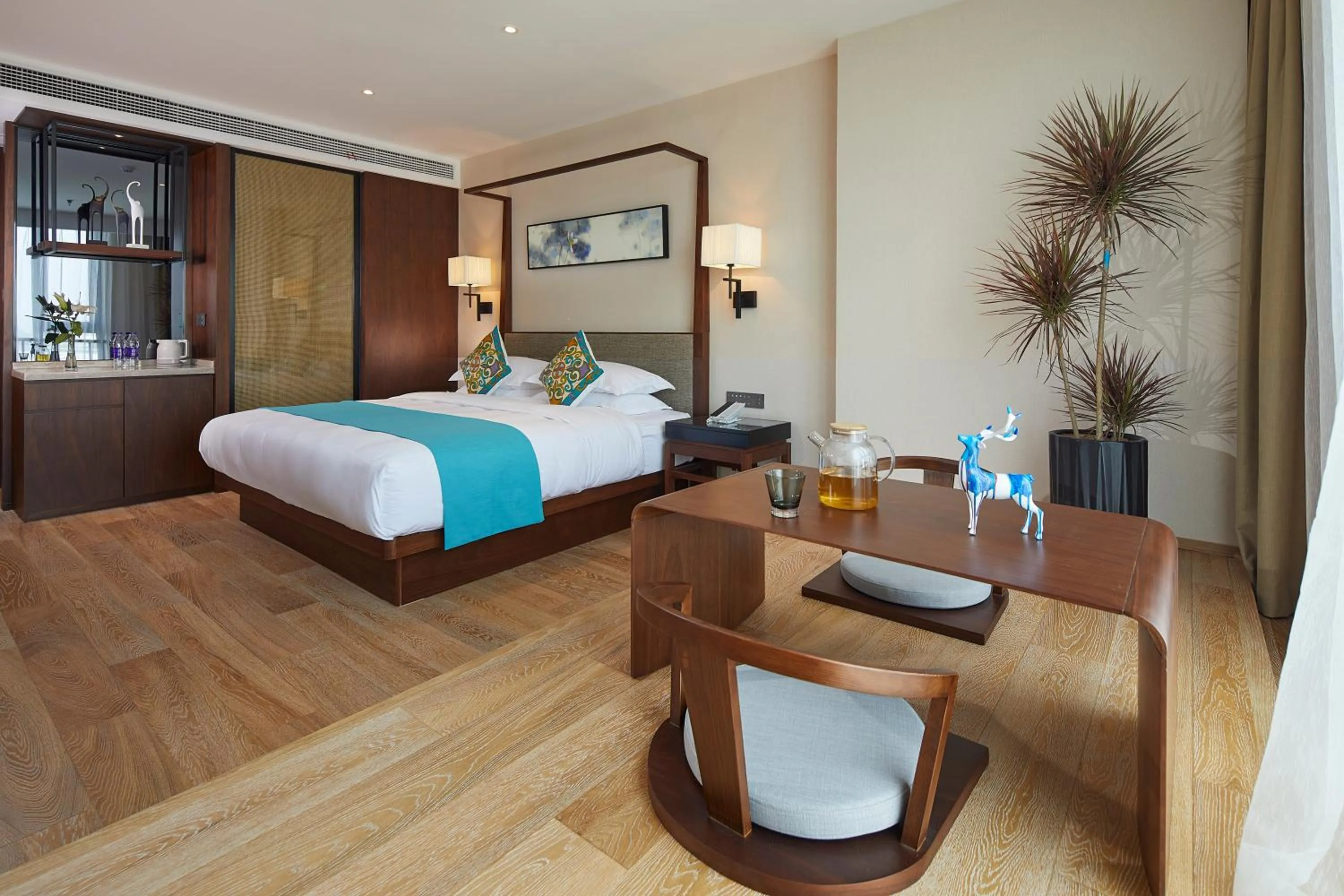 Seating area, Bed in SSAW Boutique Hotel Yangzhou