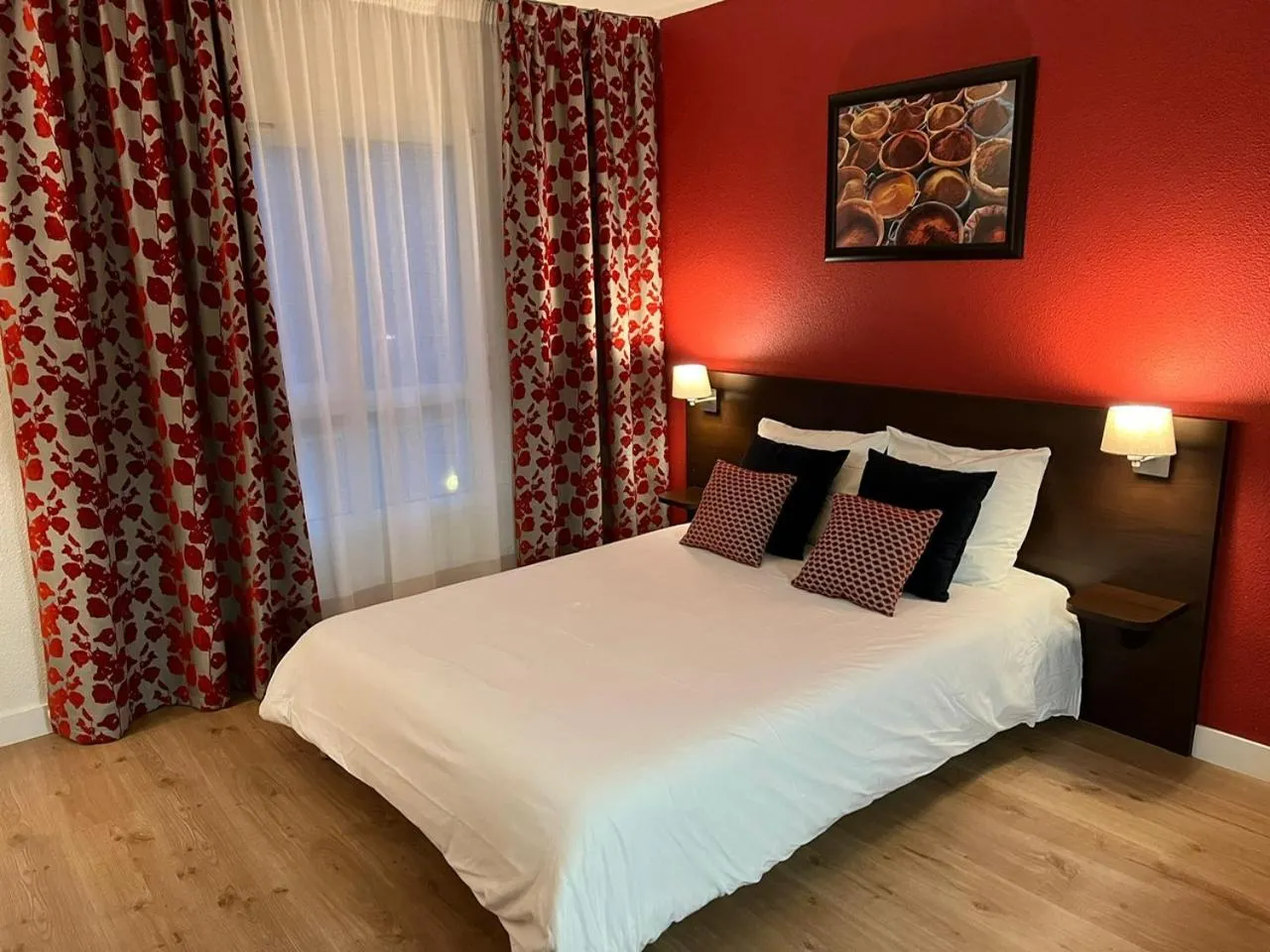 Bed in Appartéa Grenoble Alpexpo