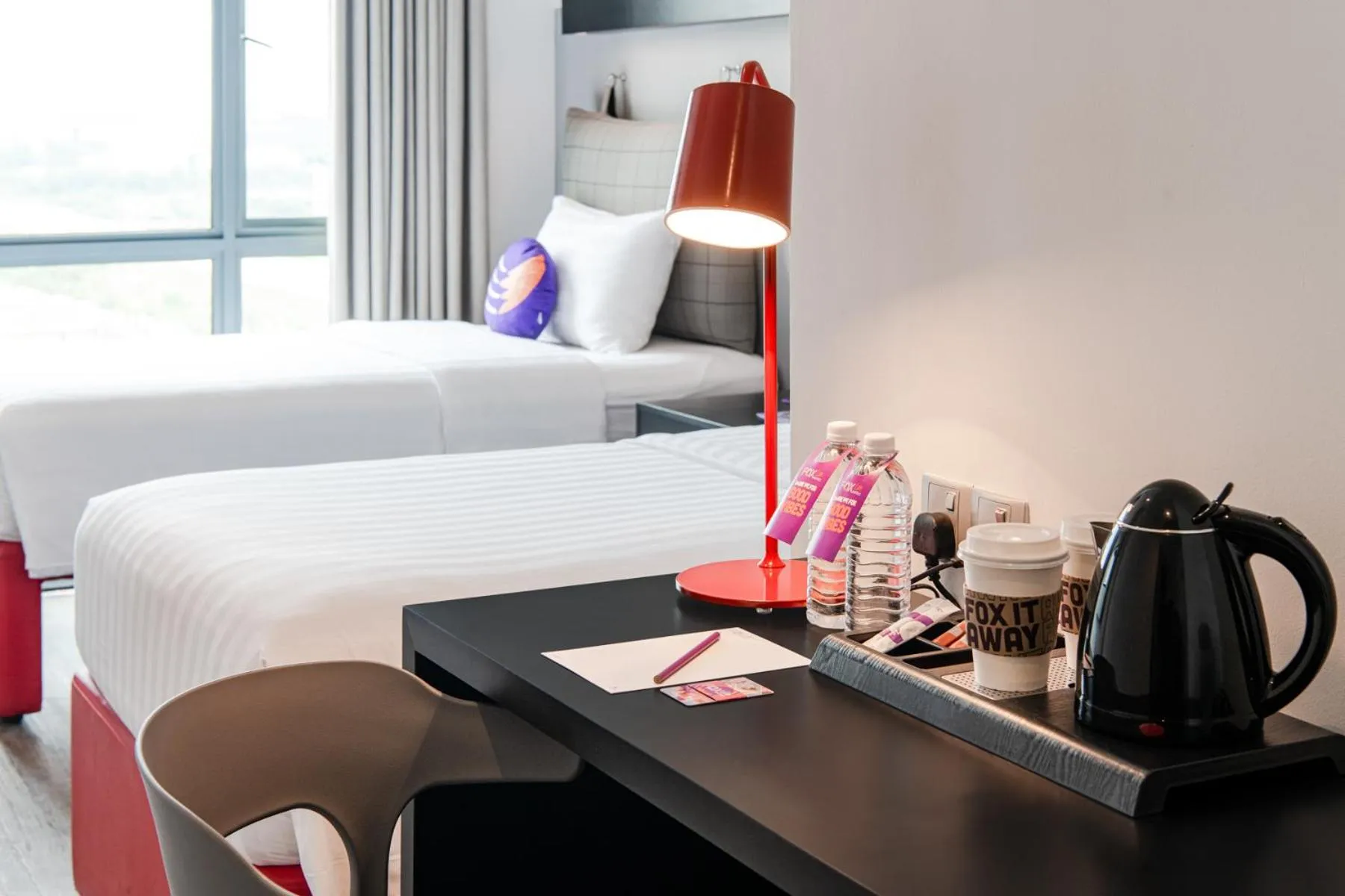 Coffee/tea facilities, Bed in FOX Lite Hotel DPulze Cyberjaya