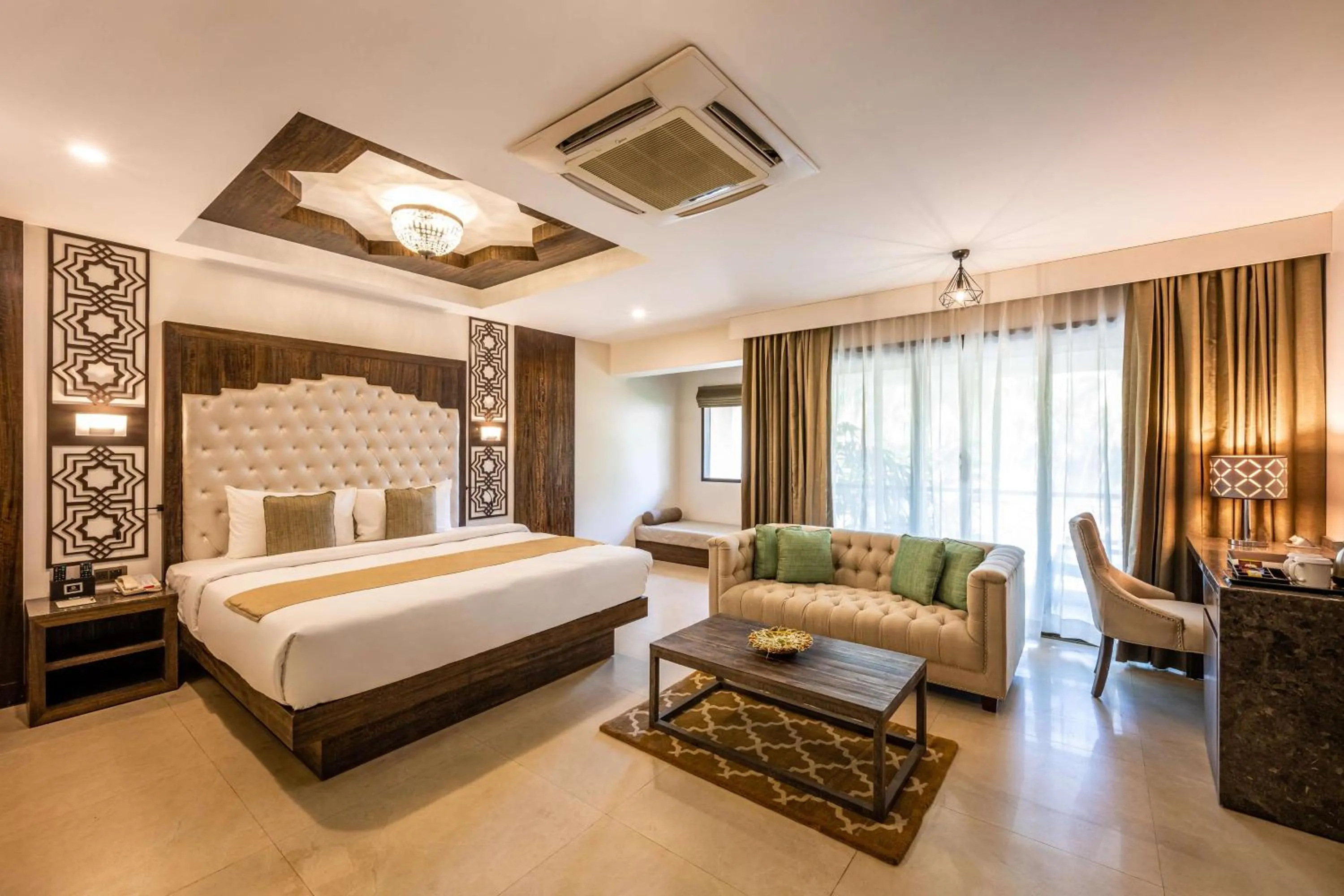 Bedroom, Bed in Silver Waves Resort & Spa - Daman