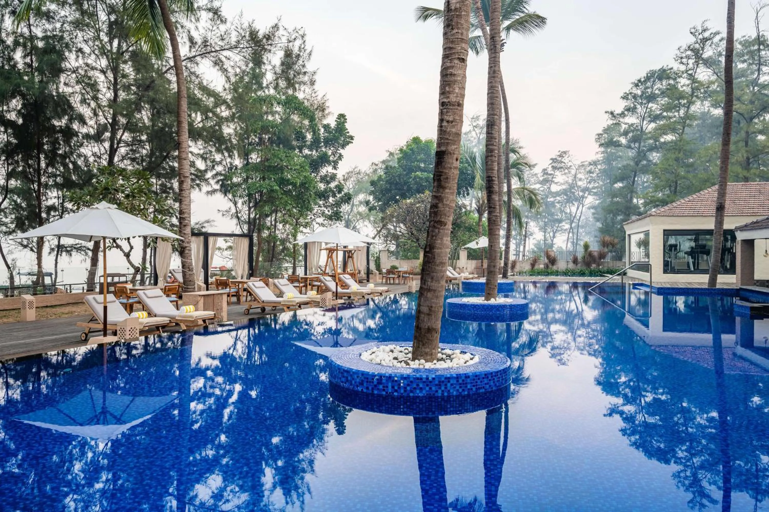 Pool view in Silver Waves Resort & Spa - Daman