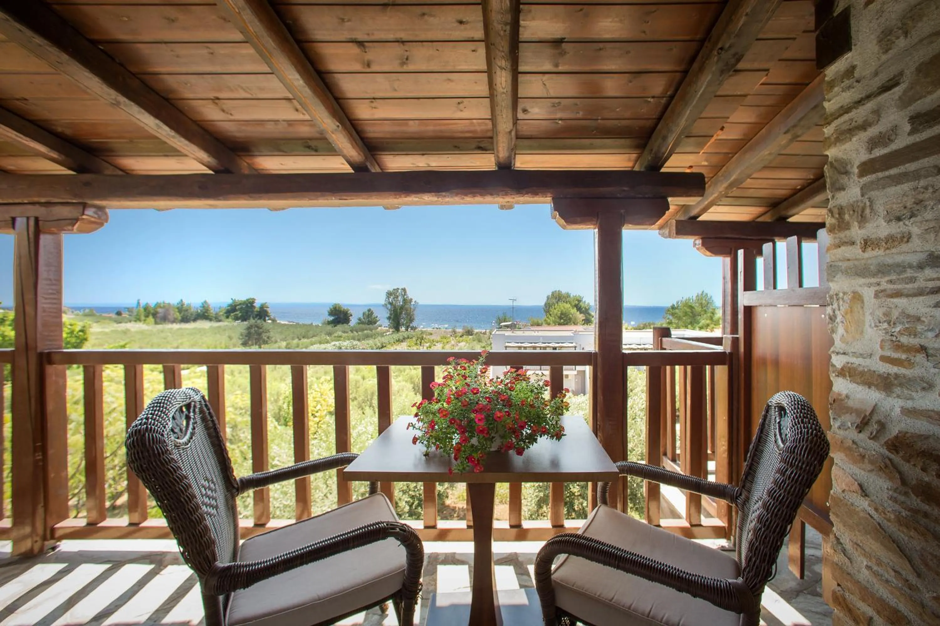 Sea view in Coral Blue Beach Hotel Gerakini