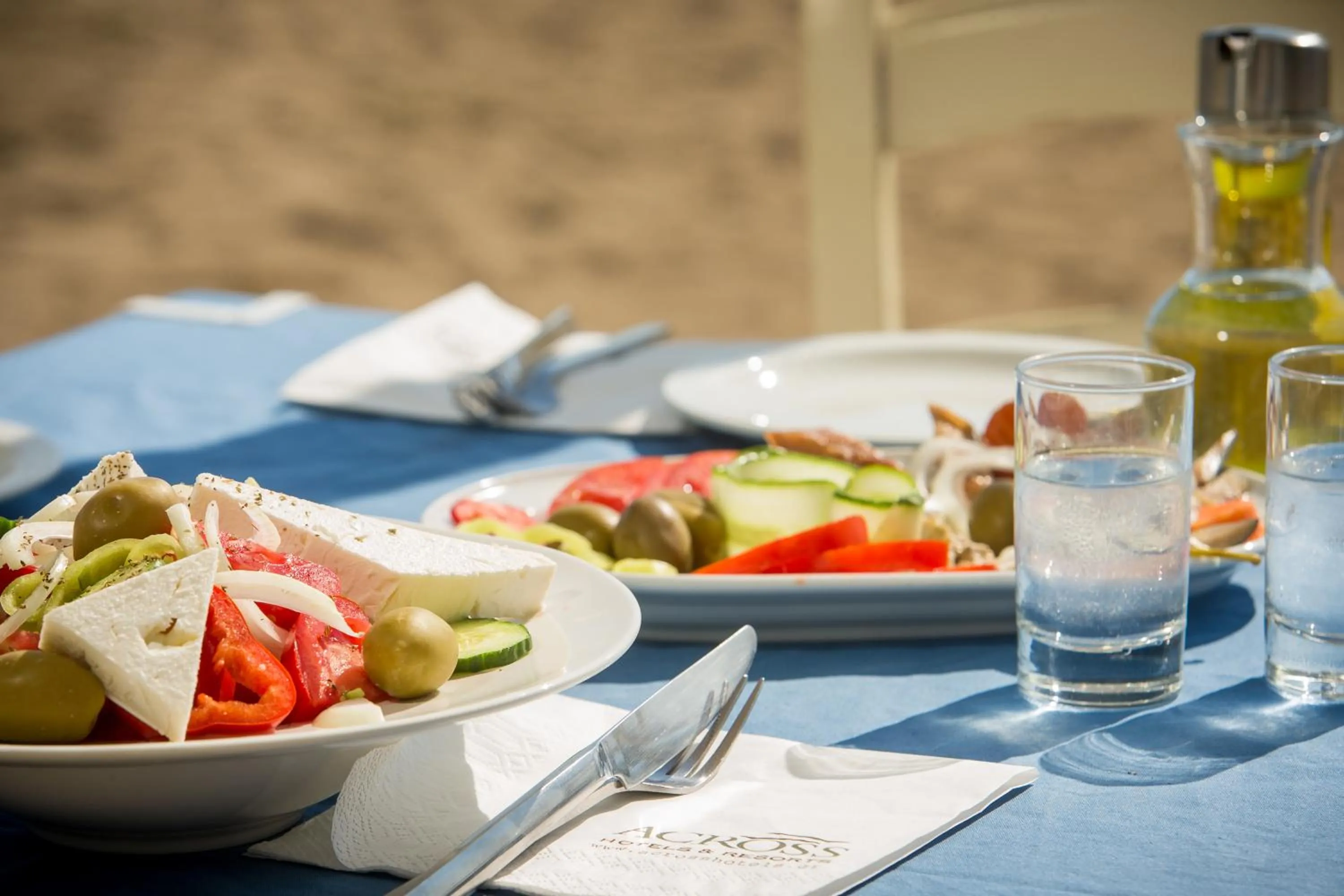 Lunch in Coral Blue Beach Hotel Gerakini