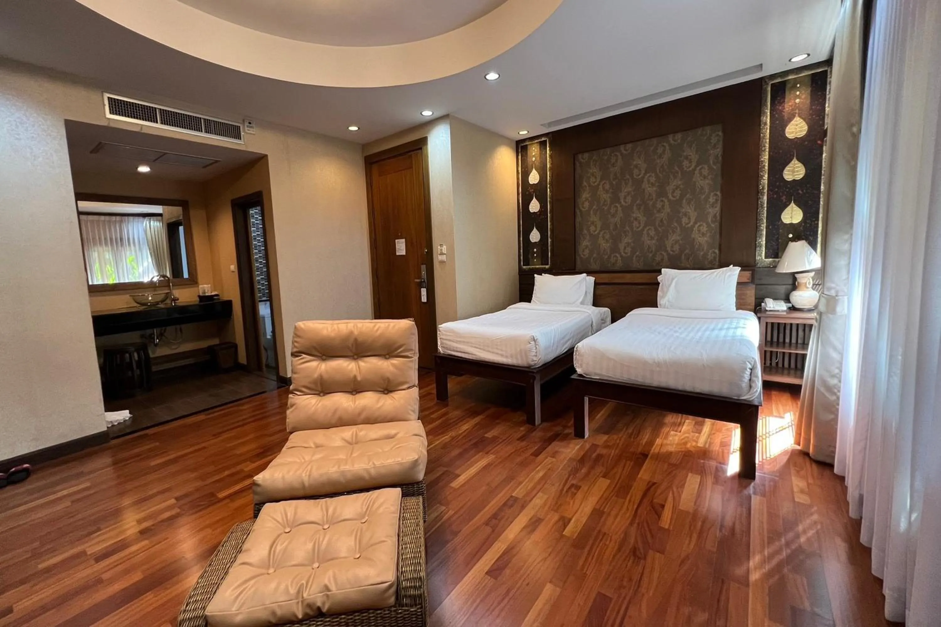 Bed in Khammon Lanna Resort Chiang Mai