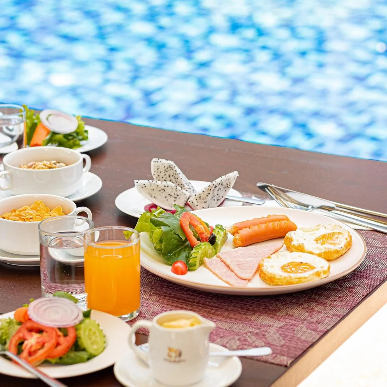 Breakfast in Khammon Lanna Resort Chiang Mai