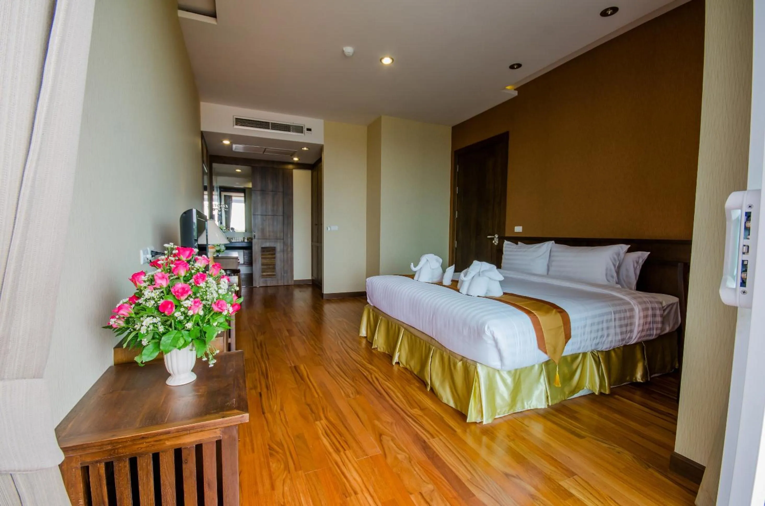 Bed in Khammon Lanna Resort Chiang Mai