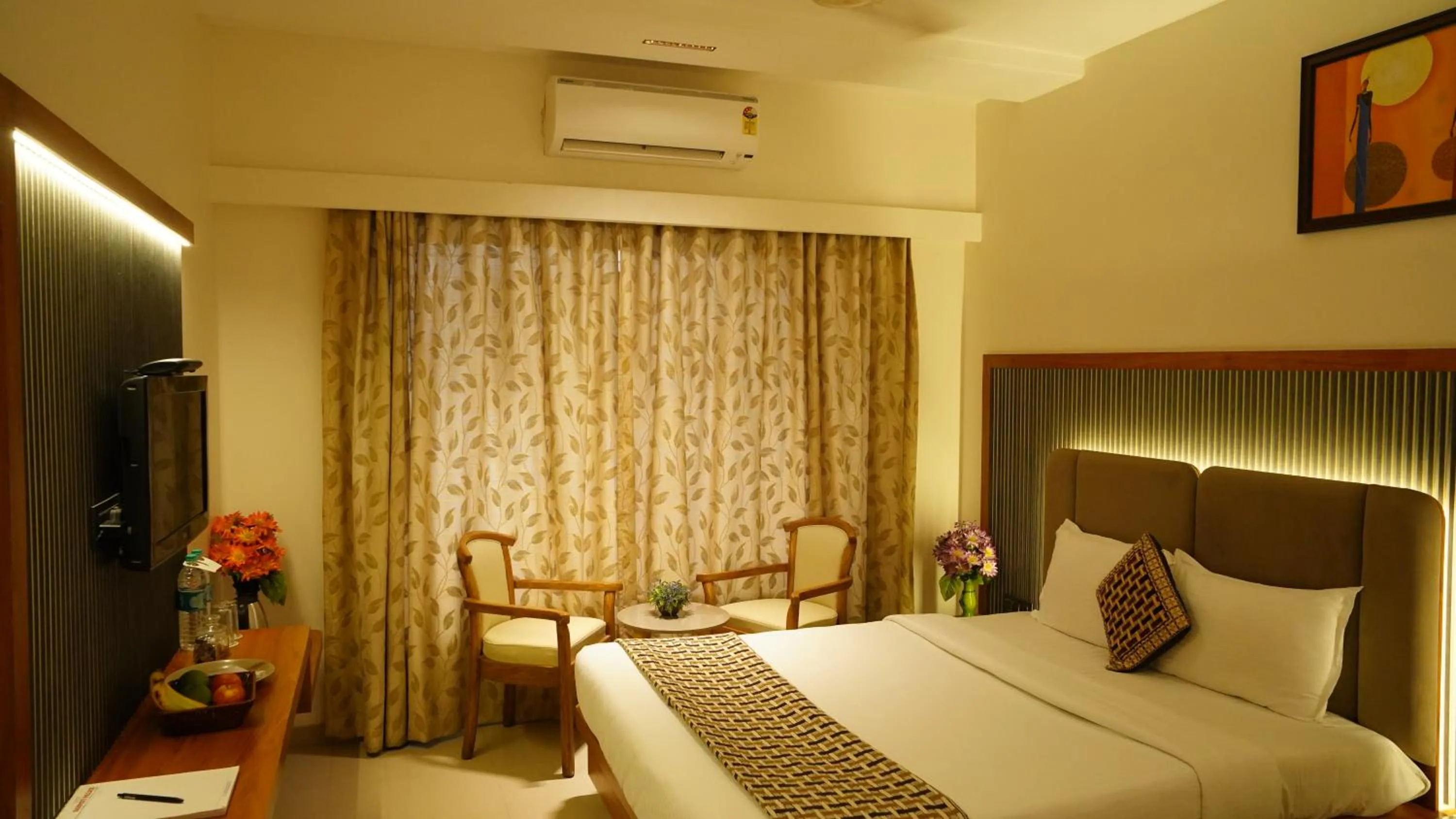 Bed in Hotel Ganpati Palace Shirdi Newly Renovated