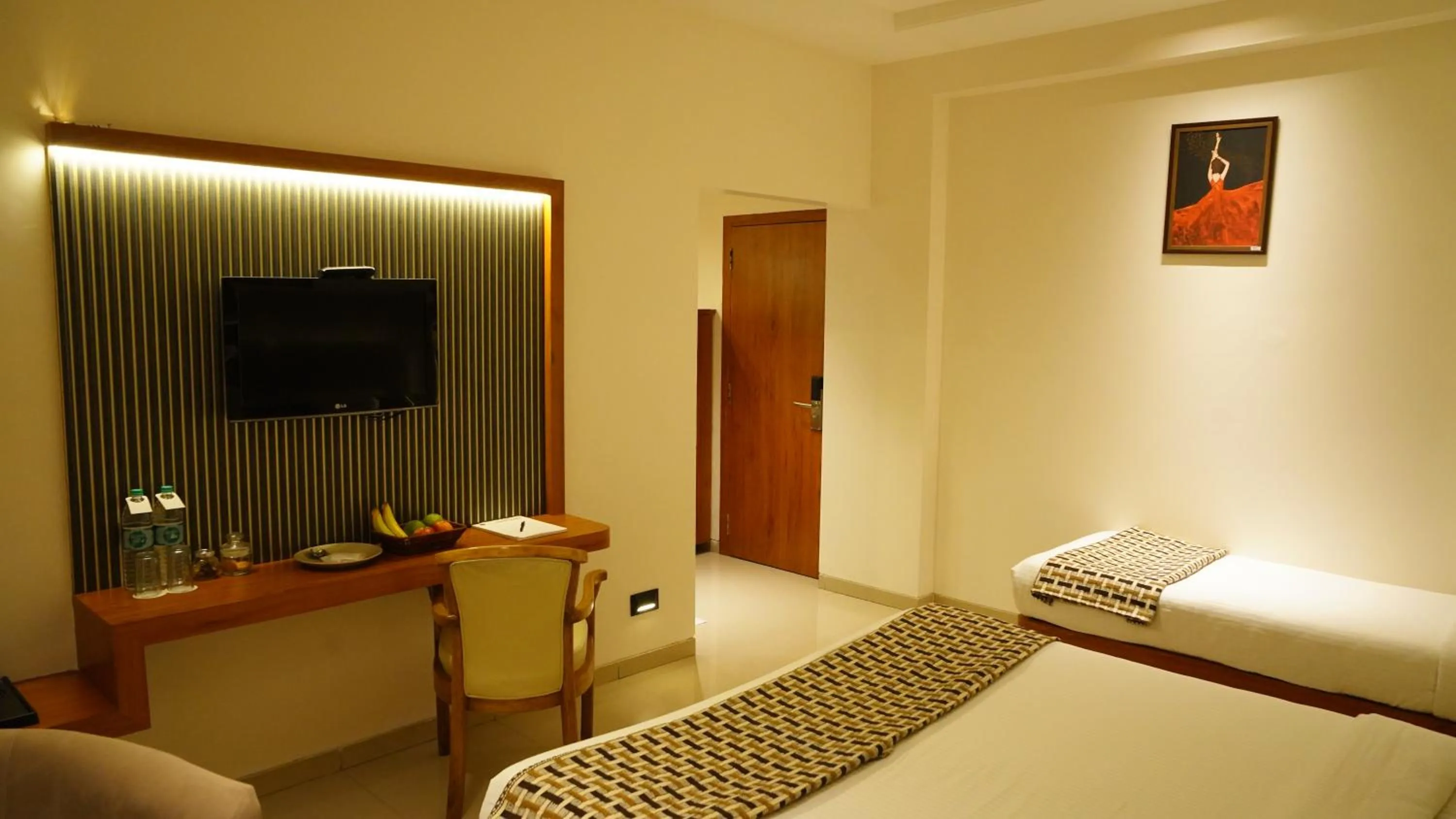 Bed in Hotel Ganpati Palace Shirdi Newly Renovated