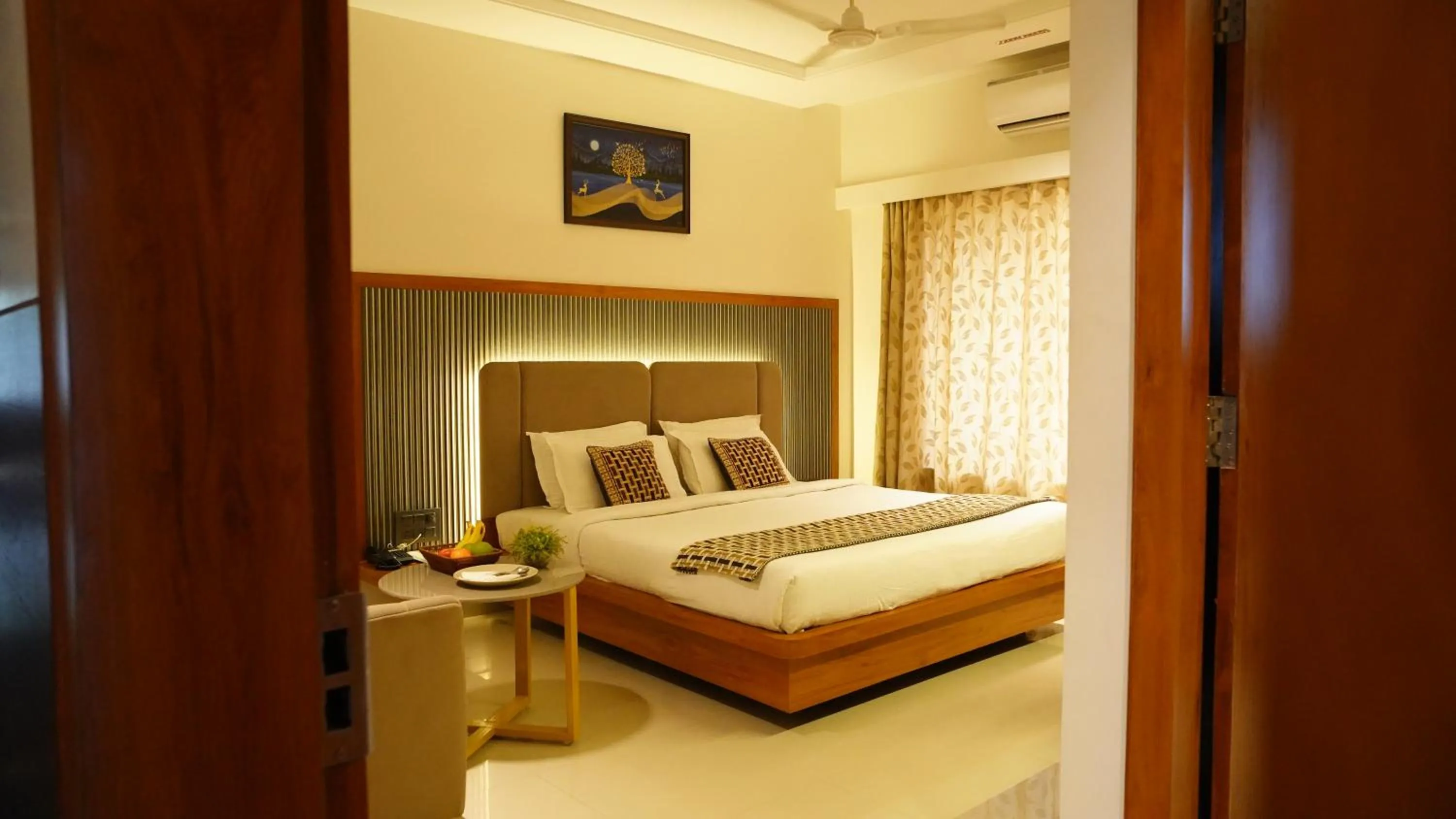 Bed in Hotel Ganpati Palace Shirdi Newly Renovated