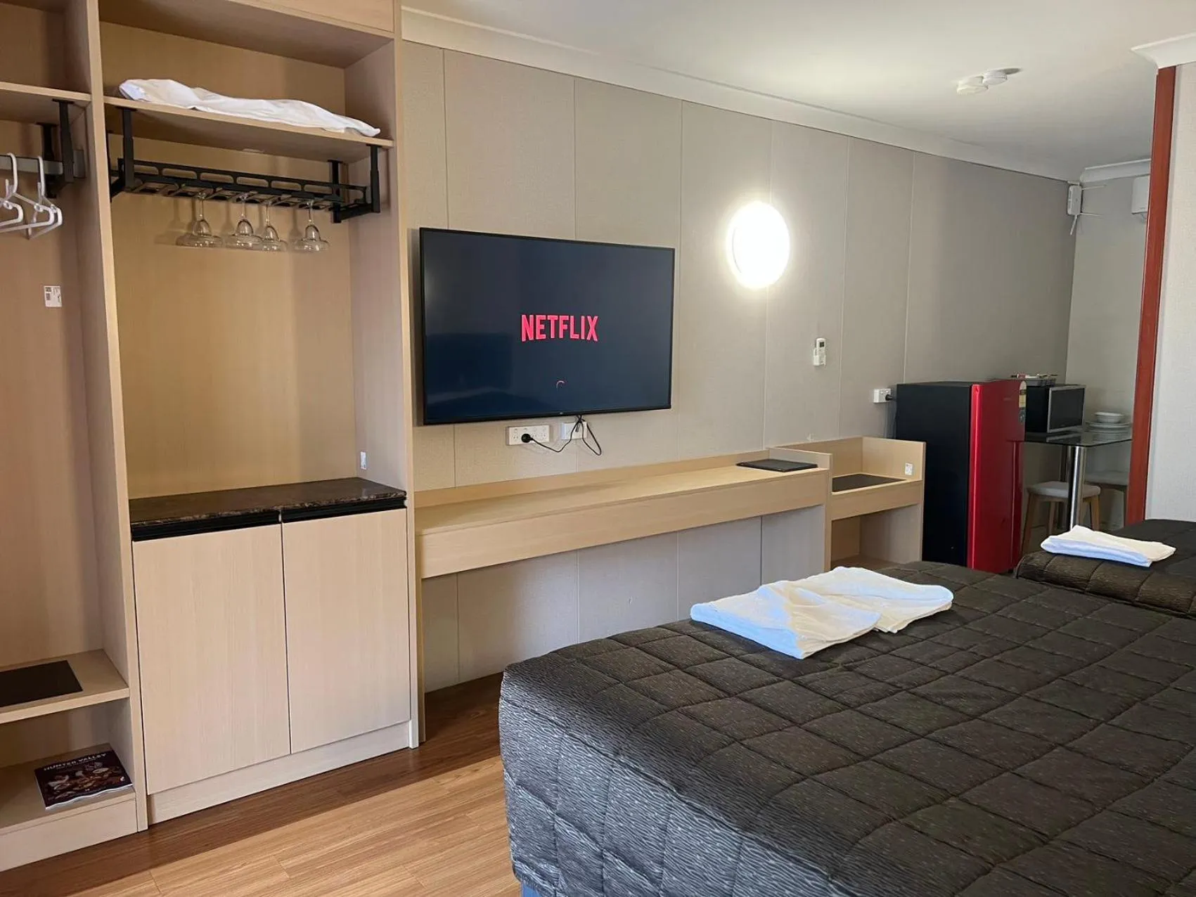 Bed in Central Jetty Motel