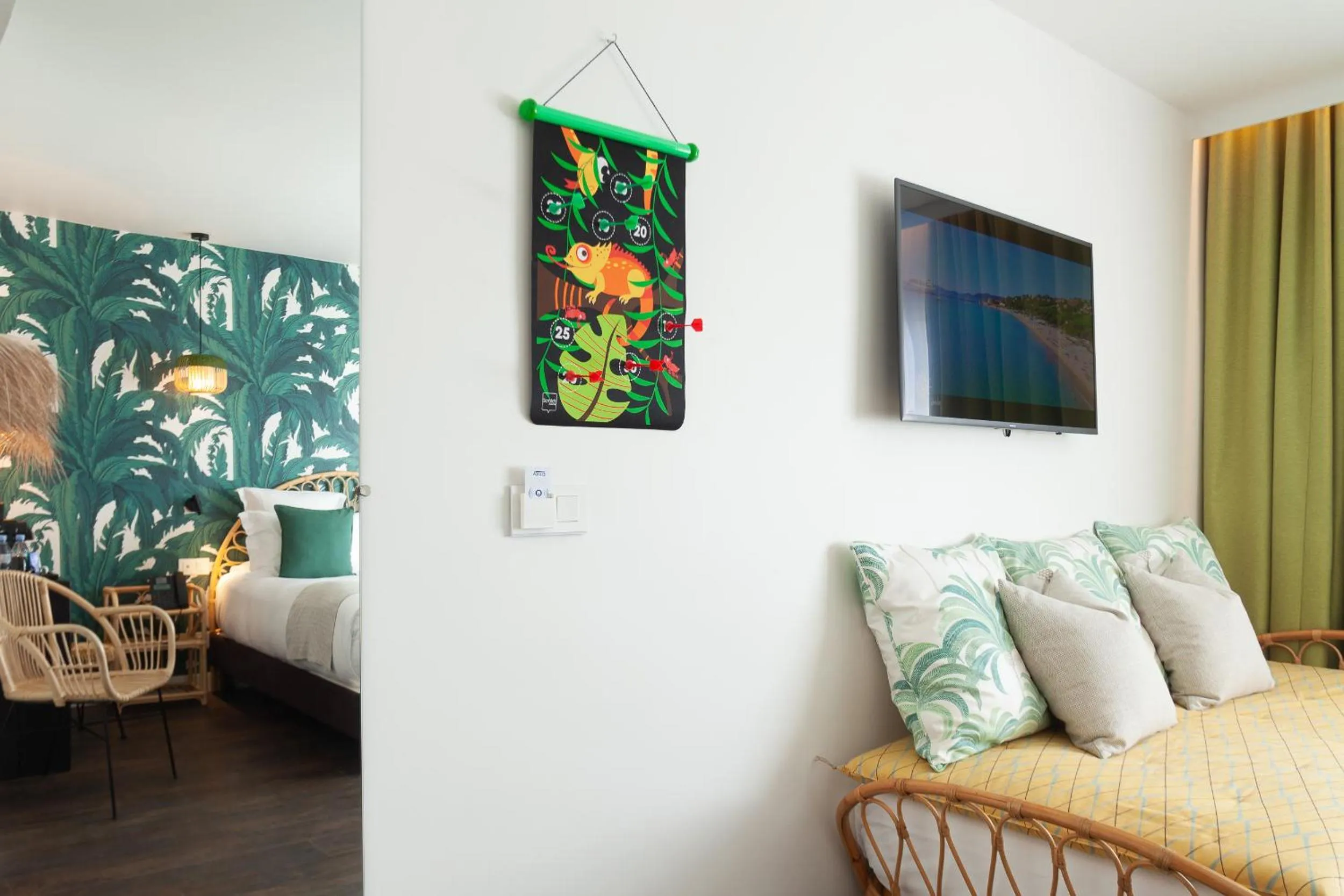 Bed in Hôtel La Piscine