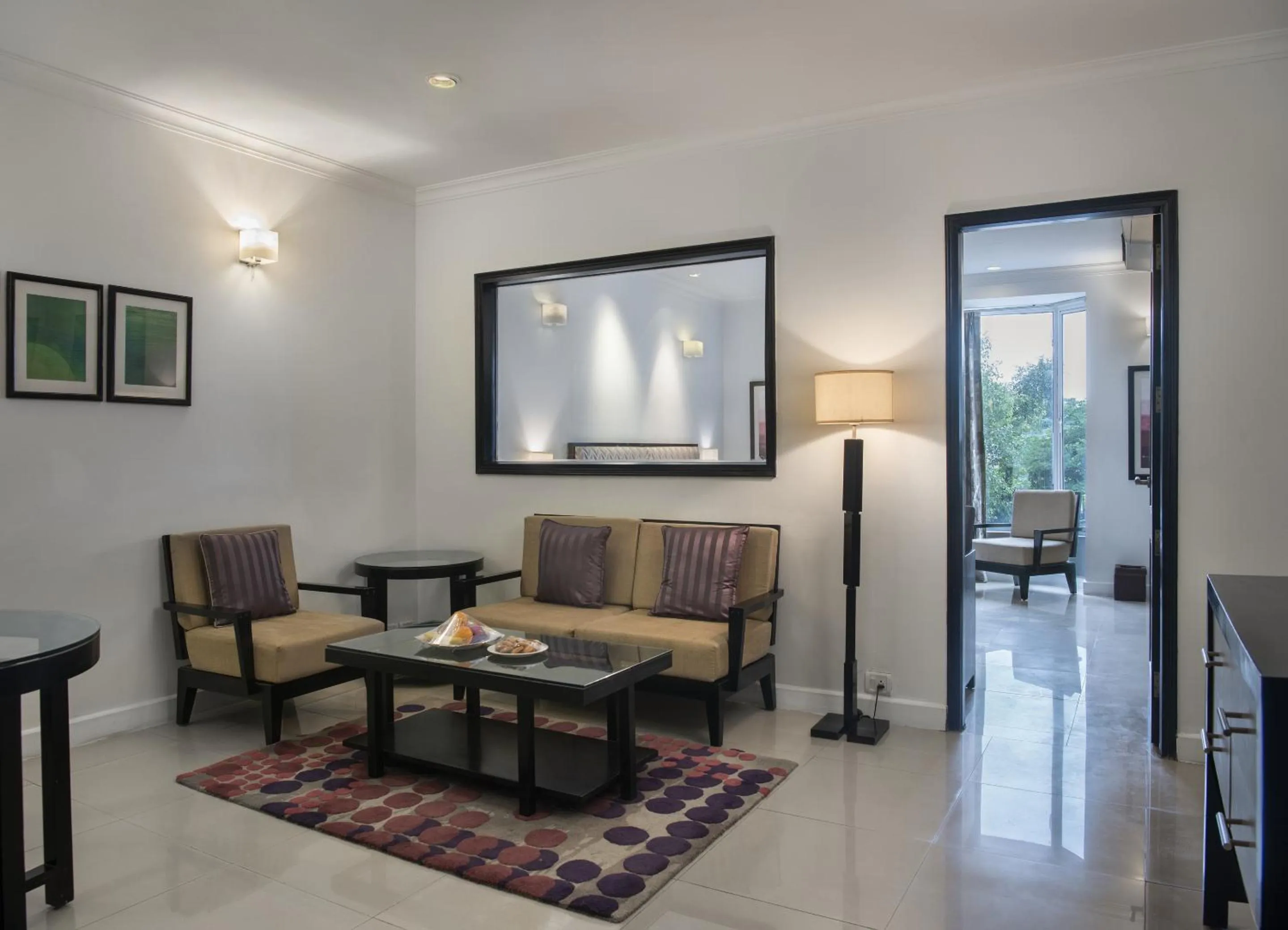 Living room in Sarovar Portico Surajkund