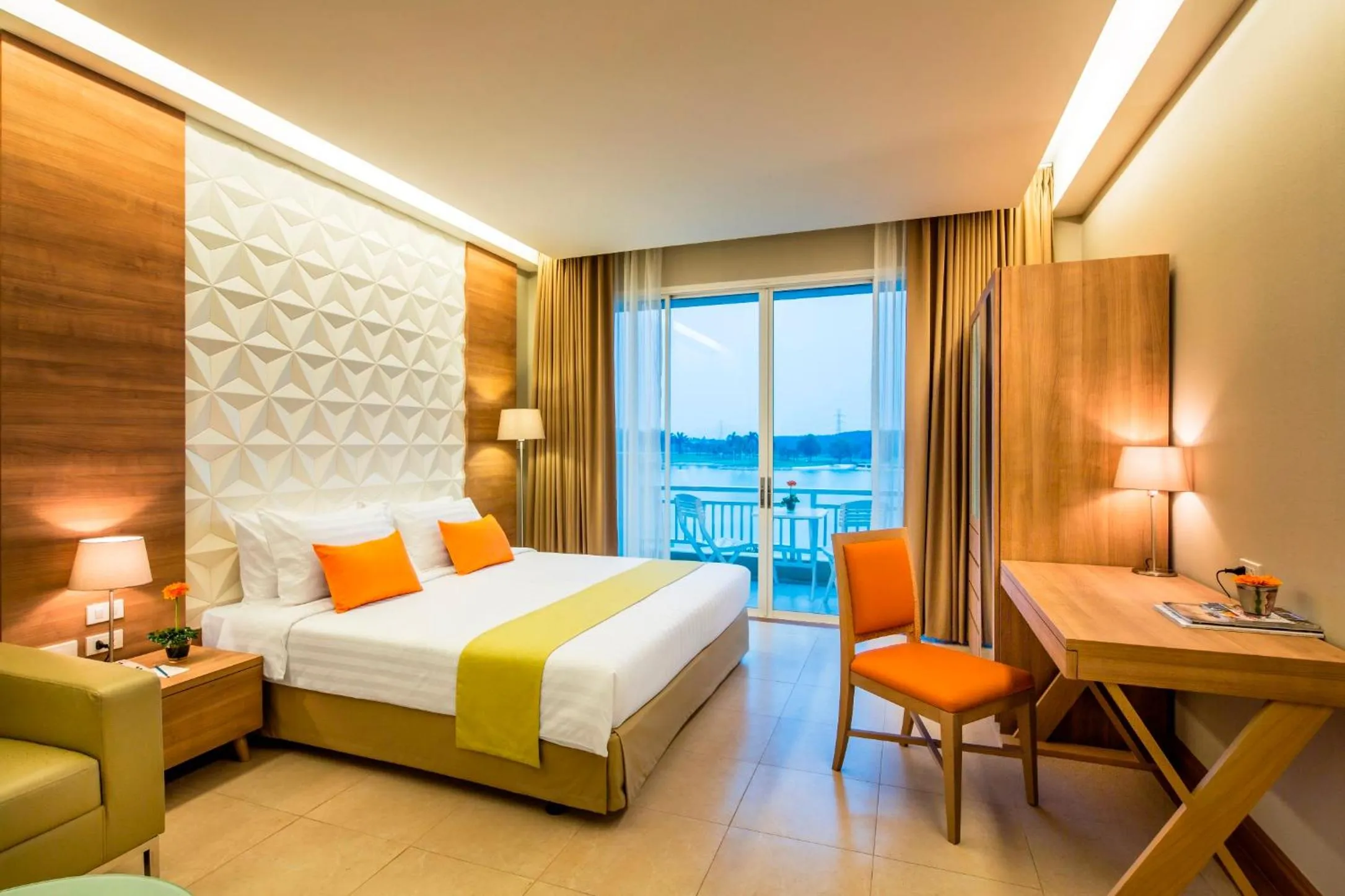 Bed in Pattana Sports Resort