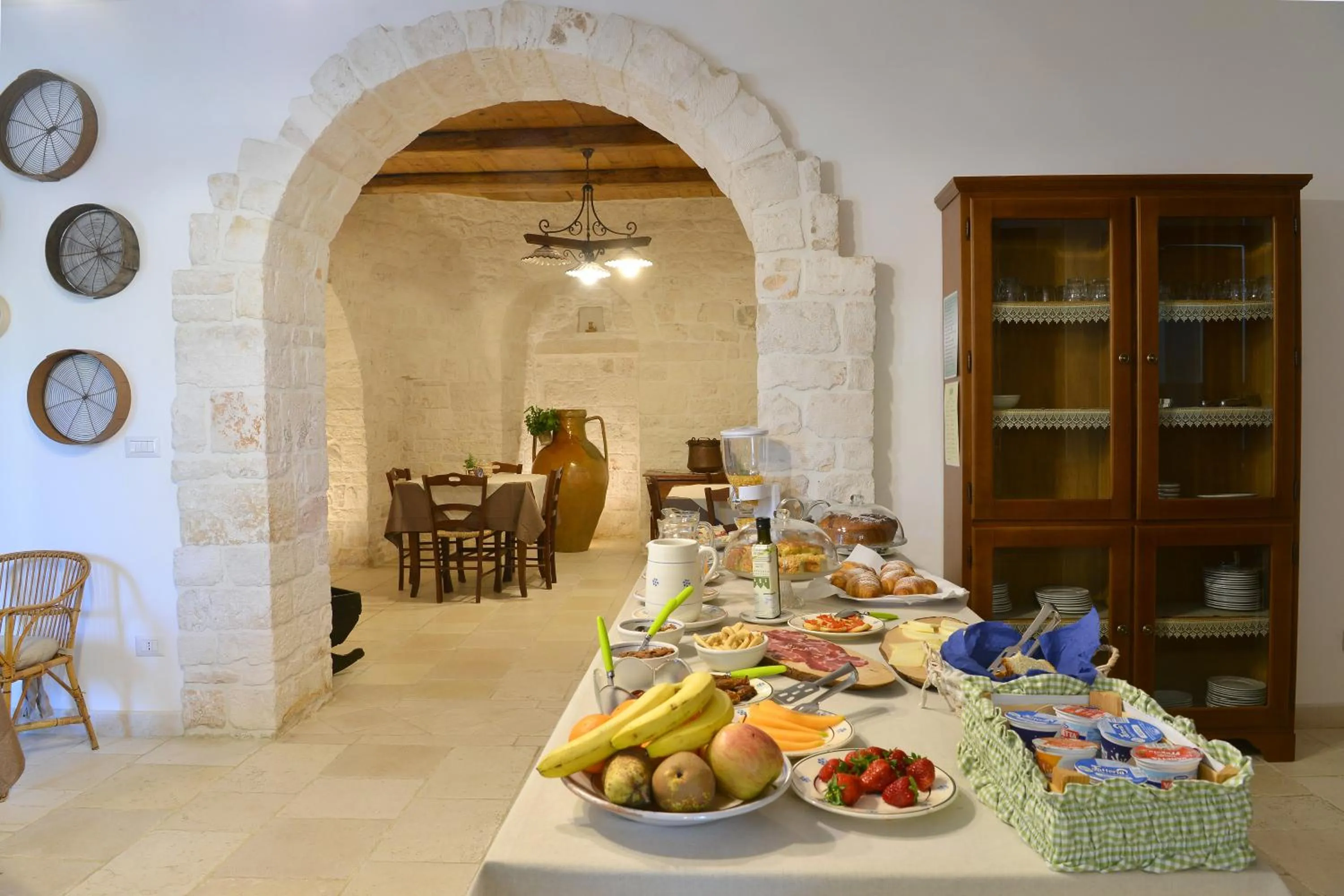 Food and drinks in Masseria Peppeturro