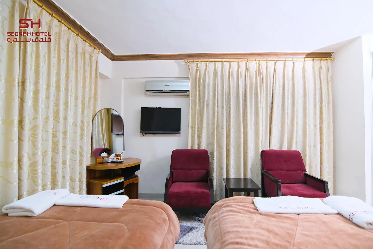 TV and multimedia, Bed in Sedrah Hotel