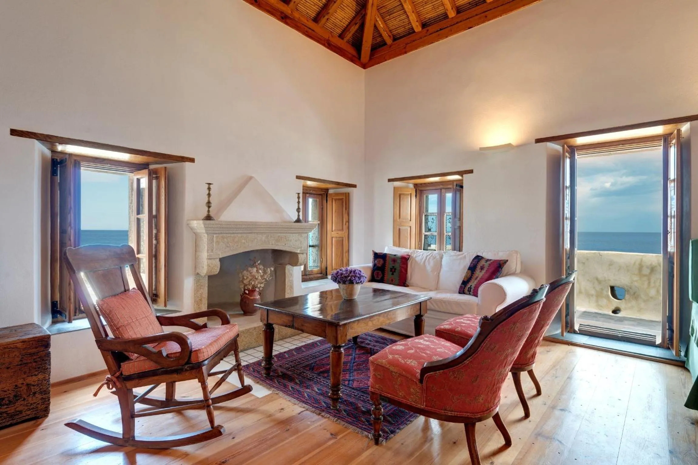 Living room in Malvasia Traditional Hotel