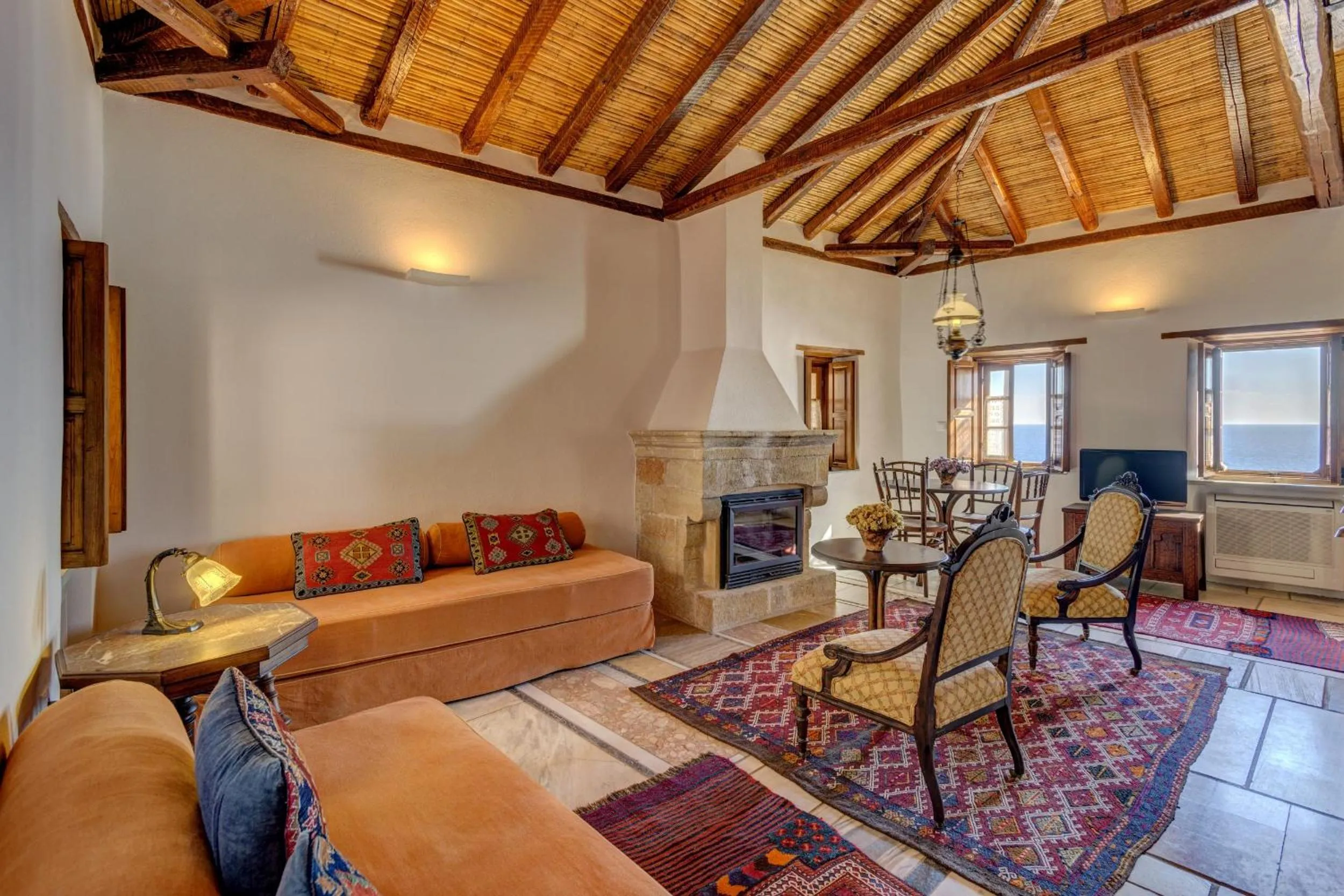 Living room in Malvasia Traditional Hotel