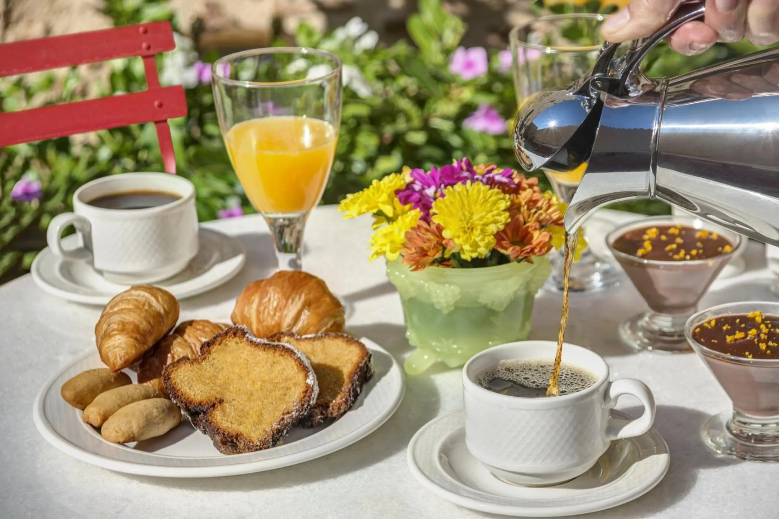 Buffet breakfast in Malvasia Traditional Hotel