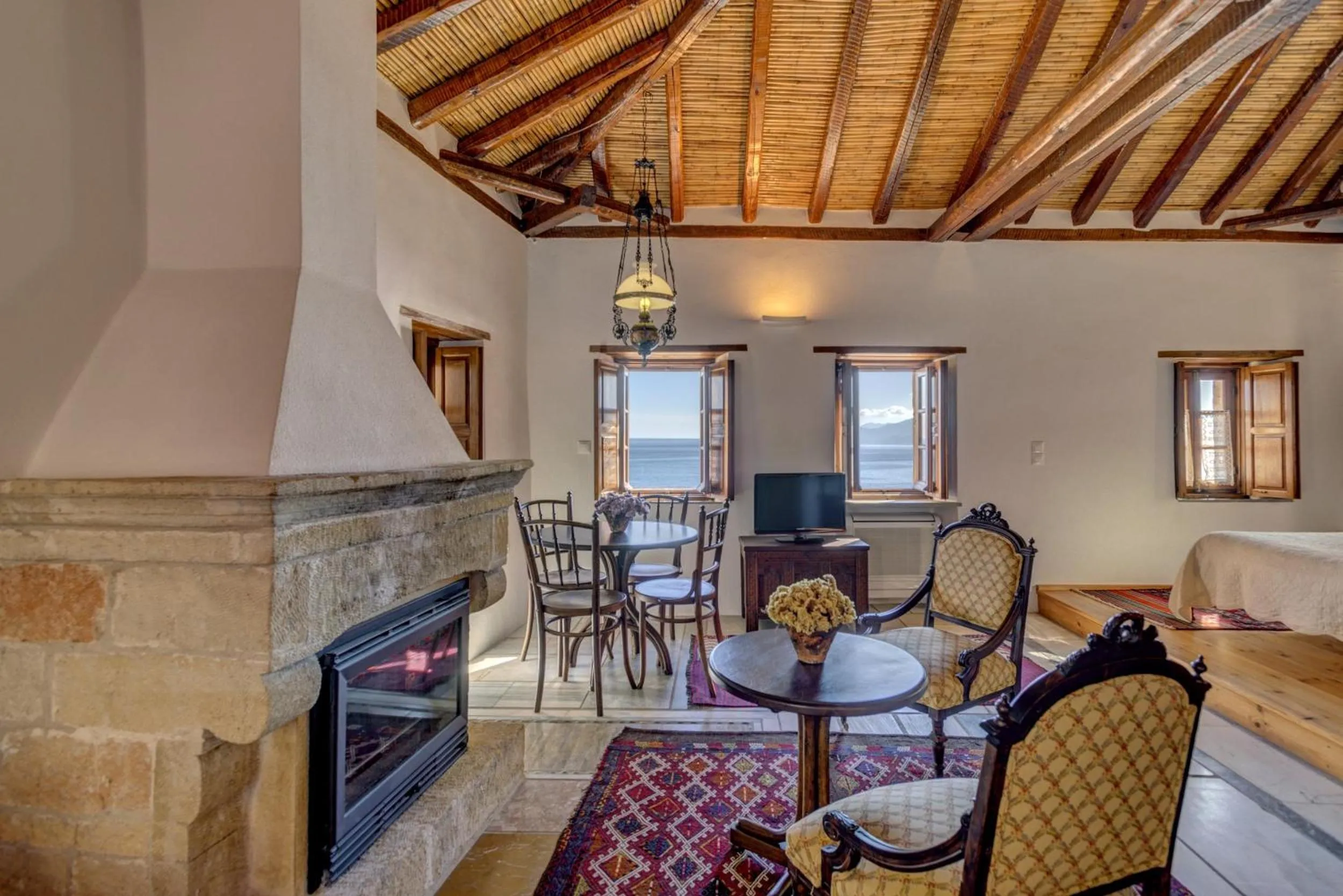 Living room in Malvasia Traditional Hotel